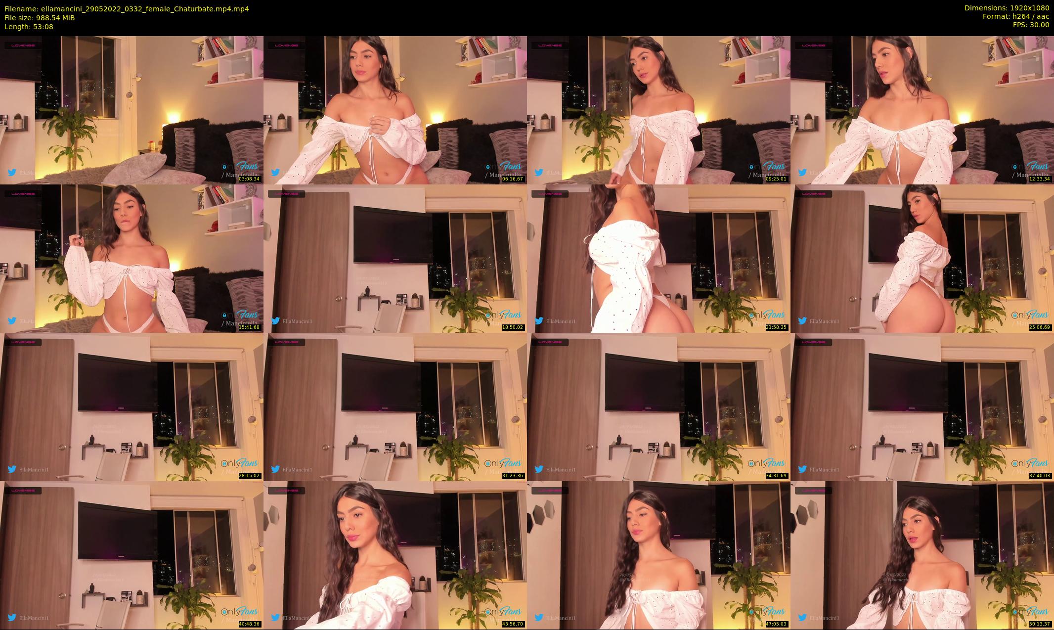 ellamancini — 54 minute Chaturbate female cam show recording, 1080p, May 29, 2022