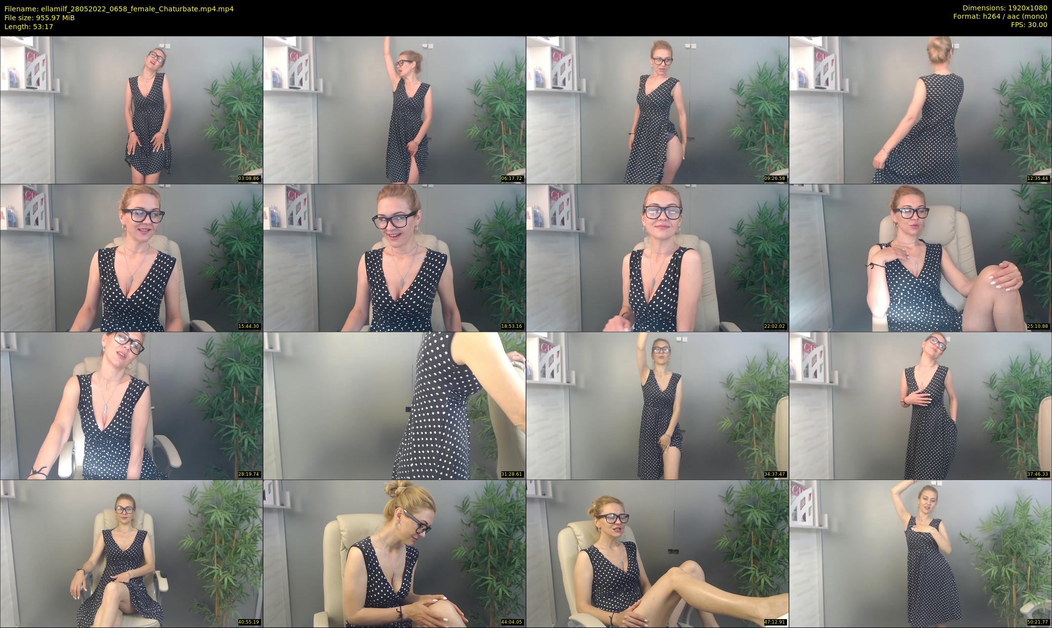 ellamilf — 54 minute Chaturbate female cam show recording, 1080p, May 28, 2022