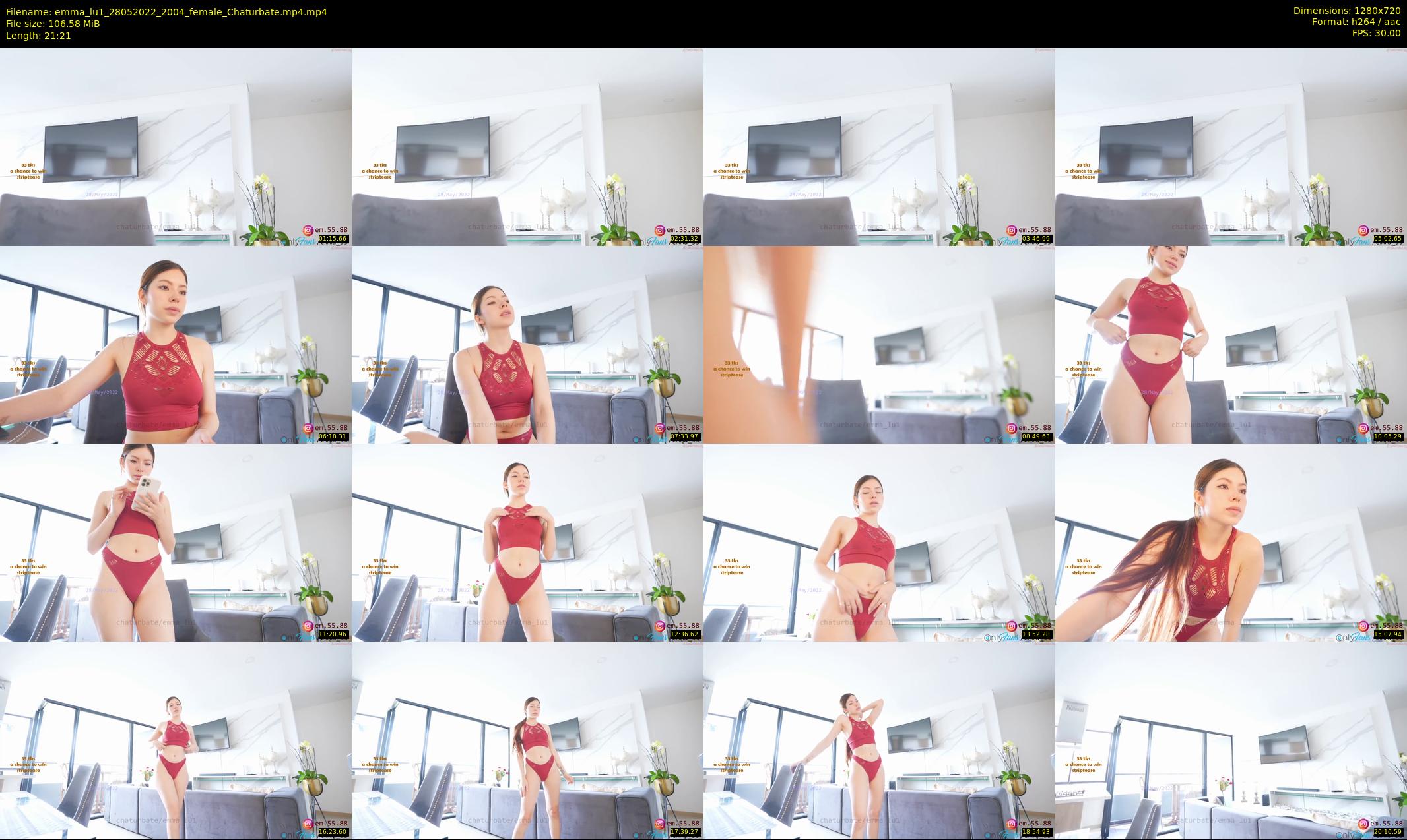 emma_lu1 — 22 minute Chaturbate female cam show recording, 720p, May 28, 2022