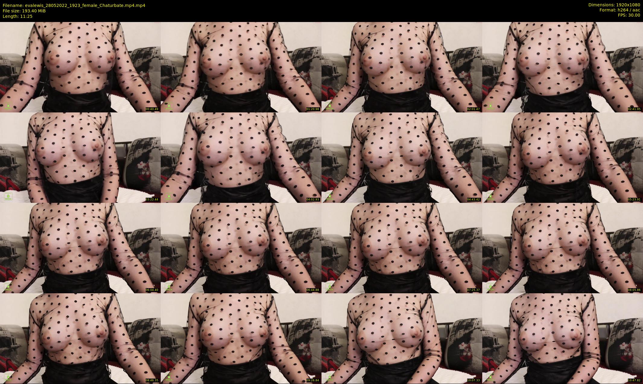 evalewis — 12 minute Chaturbate female cam show recording, 1080p, May 28, 2022