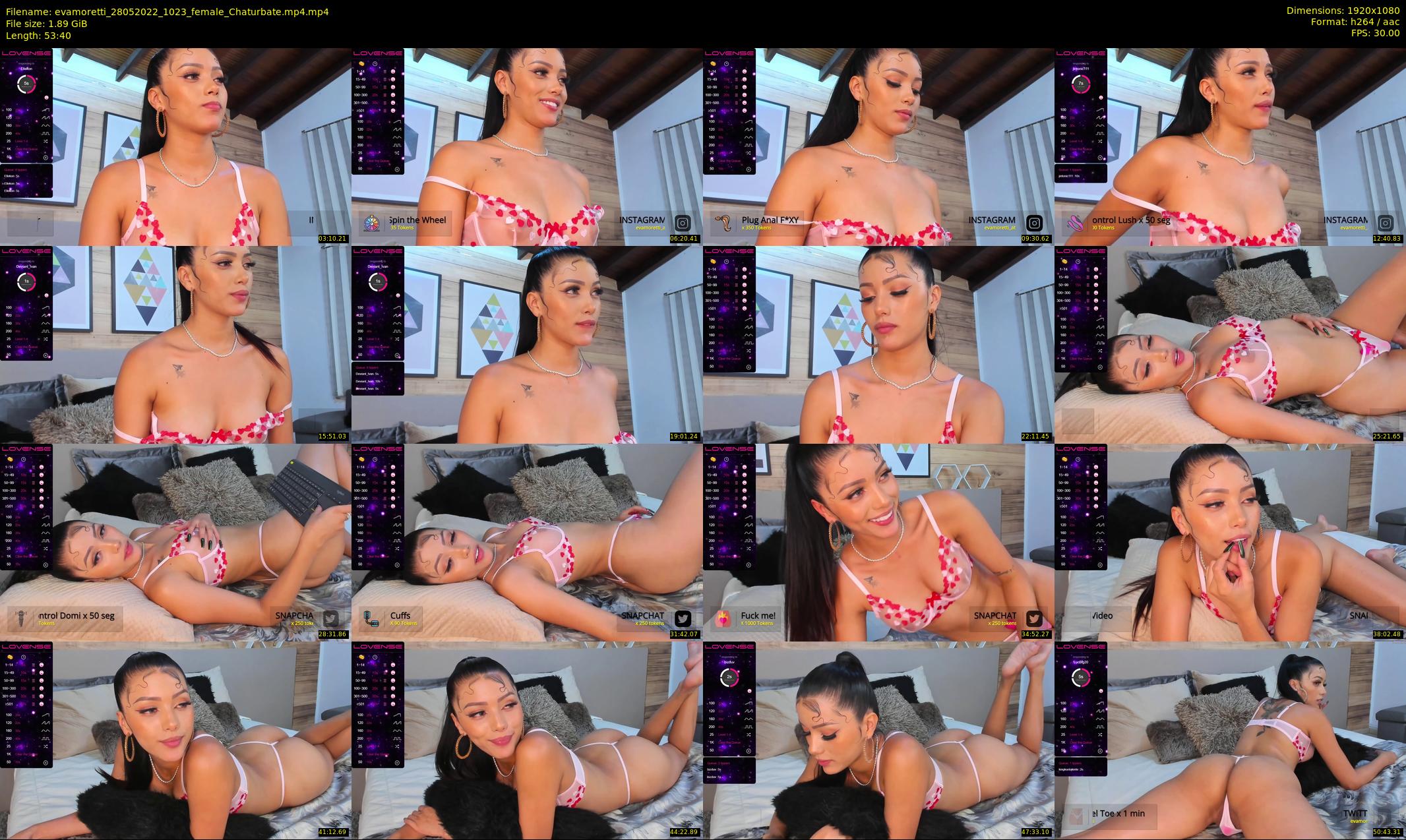 evamoretti — 54 minute Chaturbate female cam show recording, 1080p, May 28, 2022