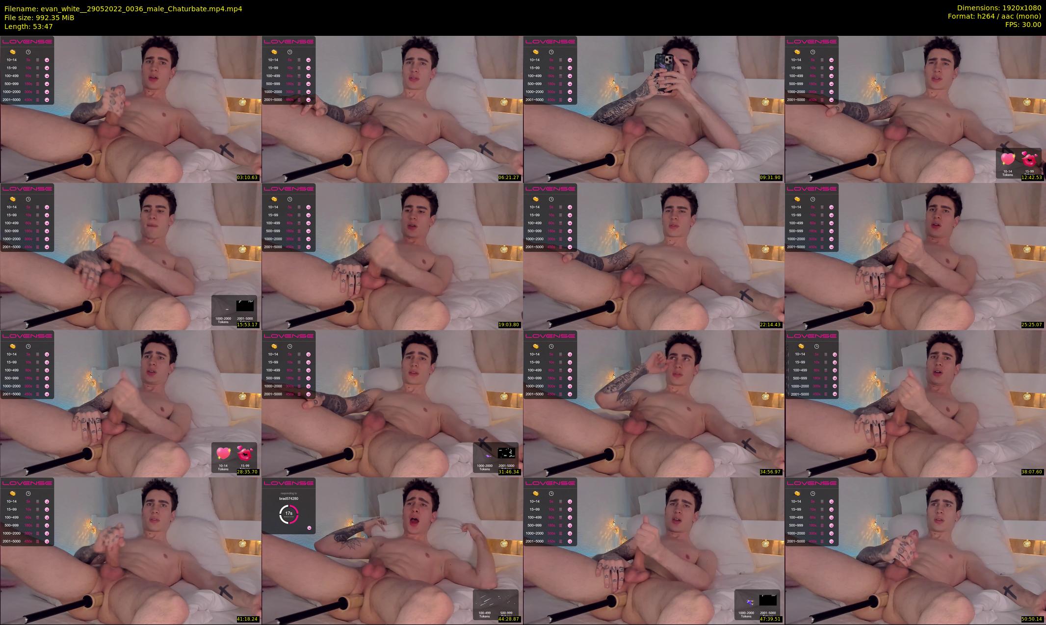evan_white_ — 54 minute Chaturbate male cam show recording, 1080p, May 29, 2022