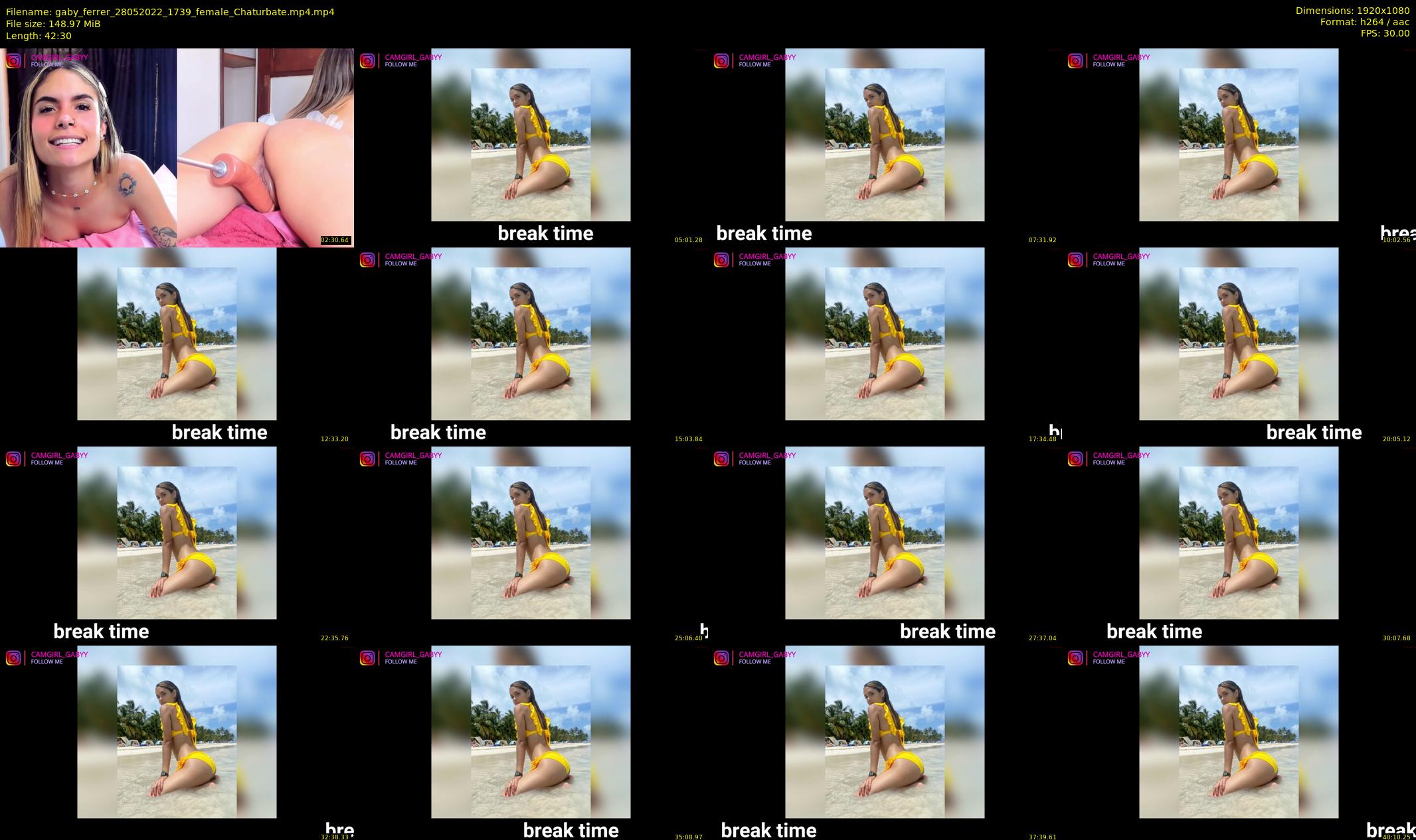 gaby_ferrer — 43 minute Chaturbate female cam show recording, 1080p, May 28, 2022
