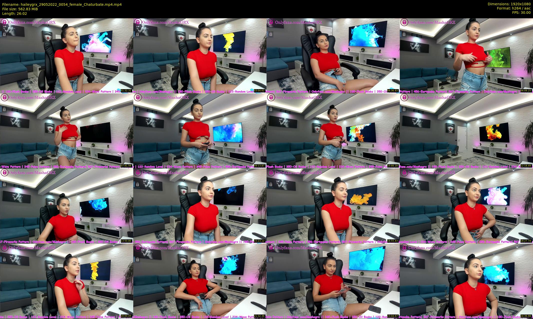 haileygrx — 27 minute Chaturbate female cam show recording, 1080p, May 29, 2022
