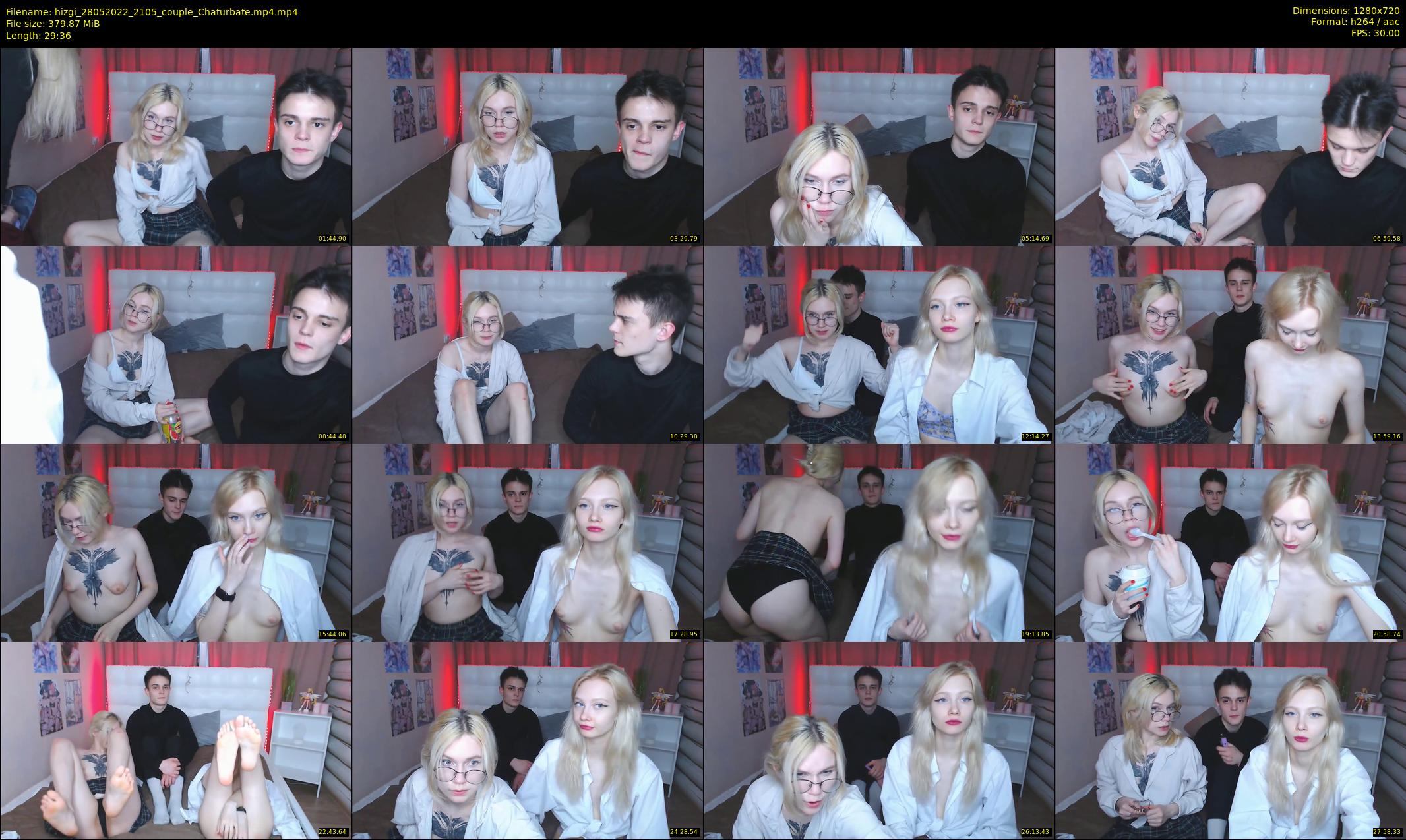 hizgi — 30 minute Chaturbate couple cam show recording, 720p, May 28, 2022