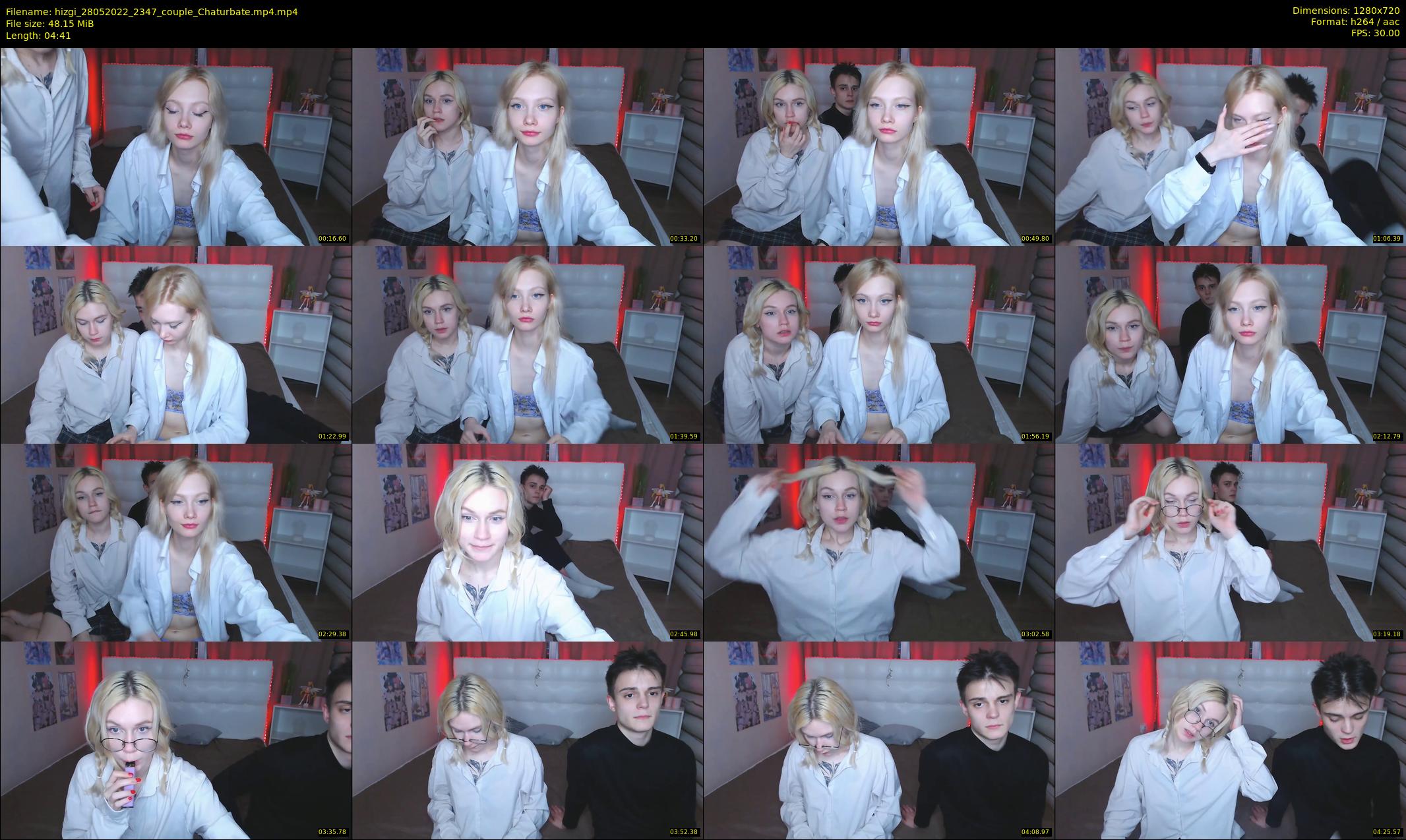 hizgi — 5 minute Chaturbate couple cam show recording, 720p, May 28, 2022