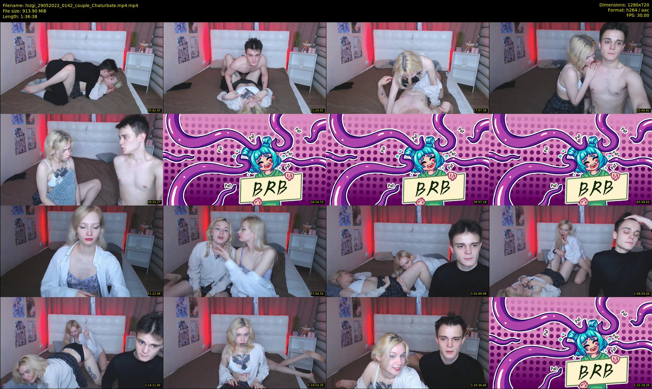 hizgi — 97 minute Chaturbate couple cam show recording, 720p, May 29, 2022