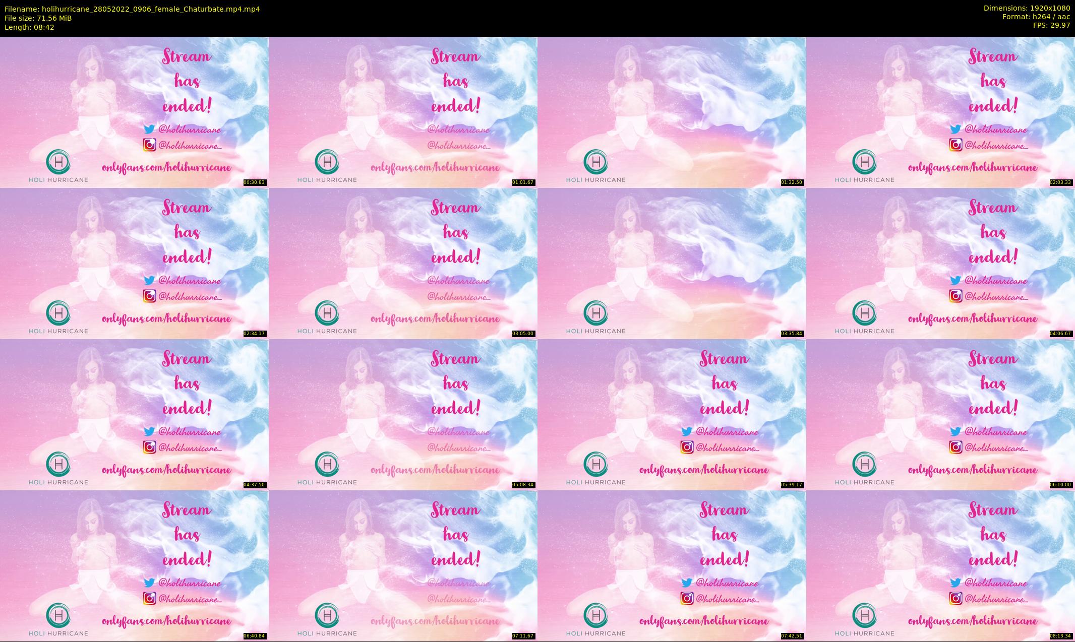 holihurricane — 9 minute Chaturbate female cam show recording, 1080p, May 28, 2022