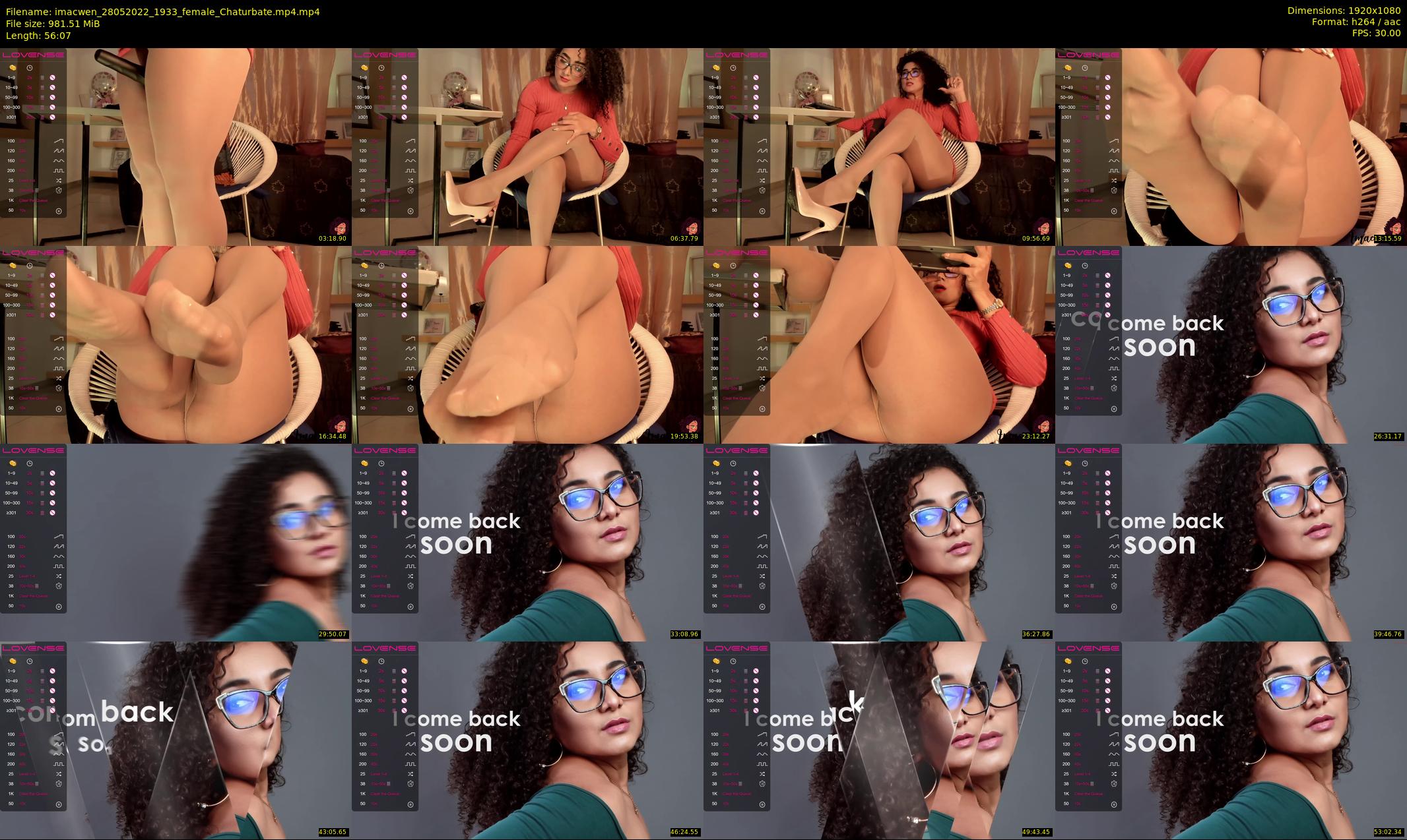 imacwen — 57 minute Chaturbate female cam show recording, 1080p, May 28, 2022
