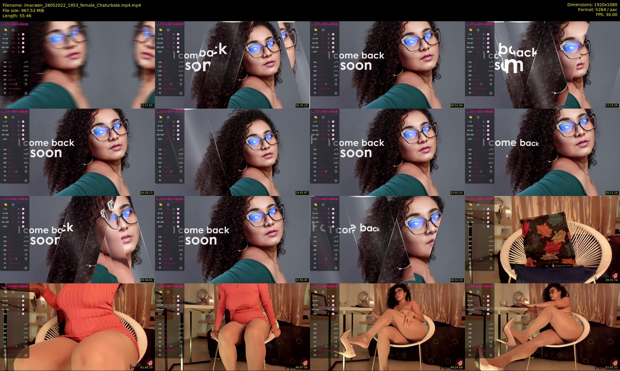 imacwen — 56 minute Chaturbate female cam show recording, 1080p, May 28, 2022