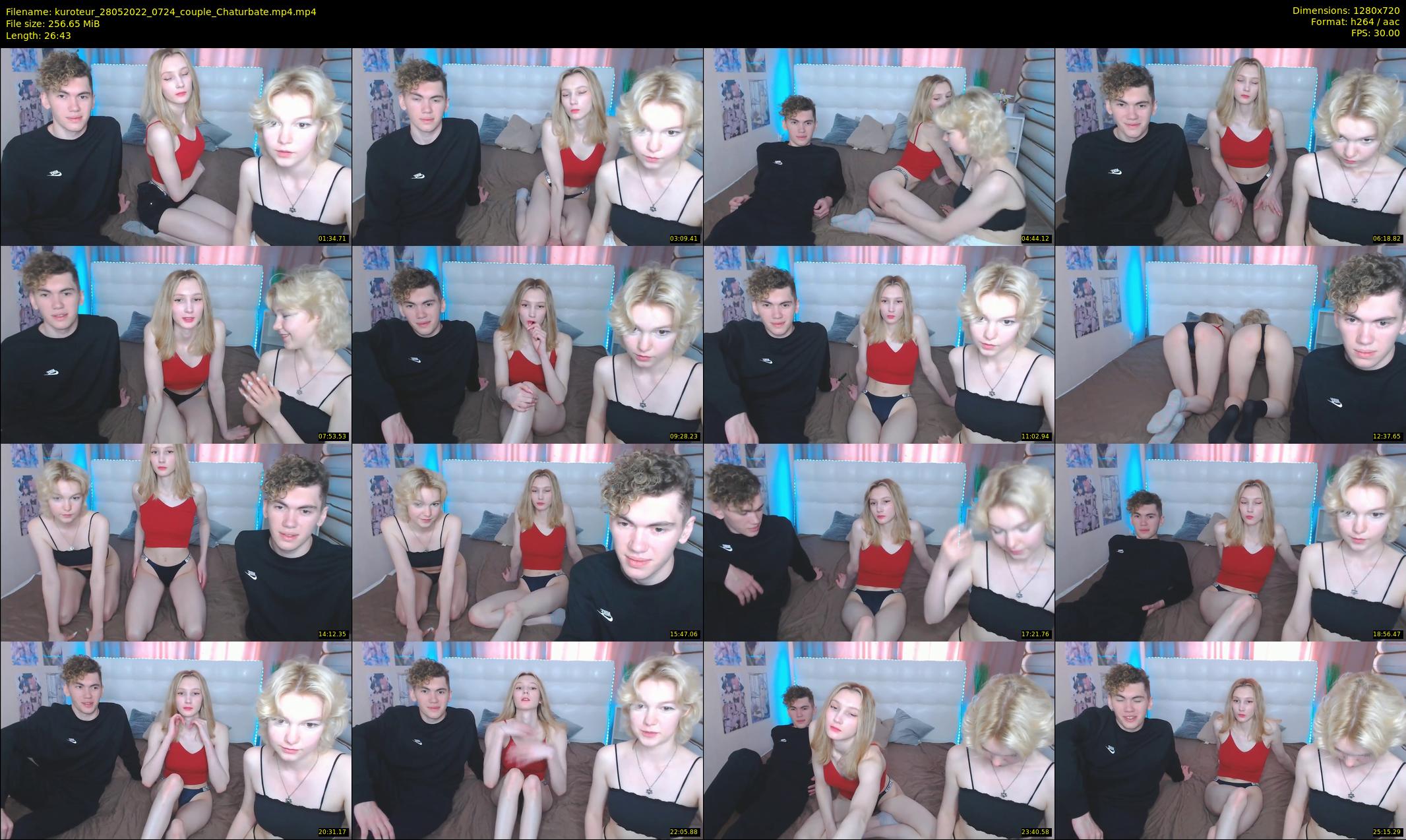 kuroteur — 27 minute Chaturbate couple cam show recording, 720p, May 28, 2022