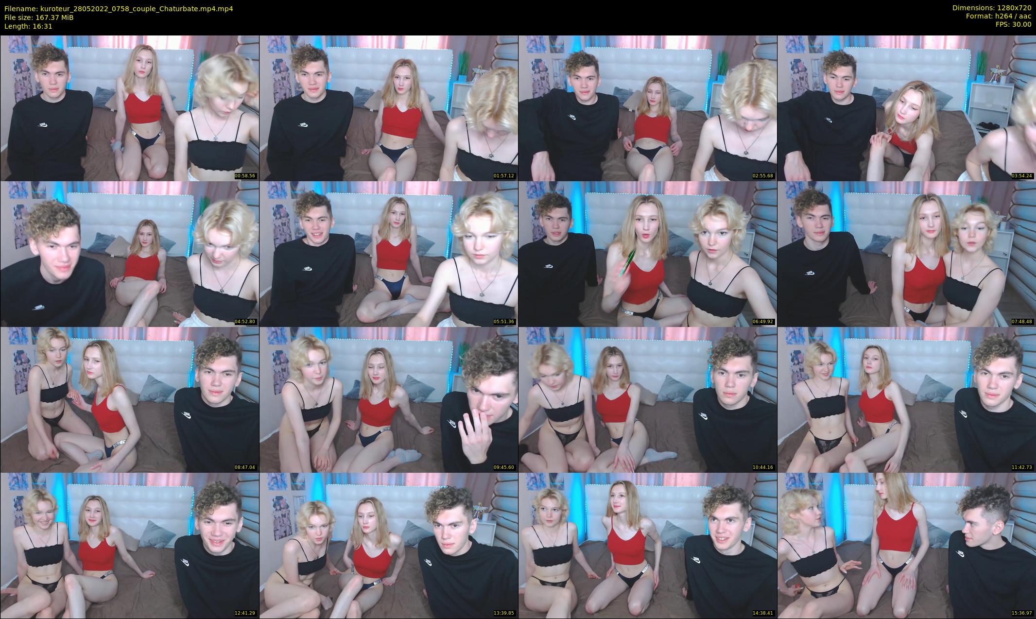 kuroteur — 17 minute Chaturbate couple cam show recording, 720p, May 28, 2022