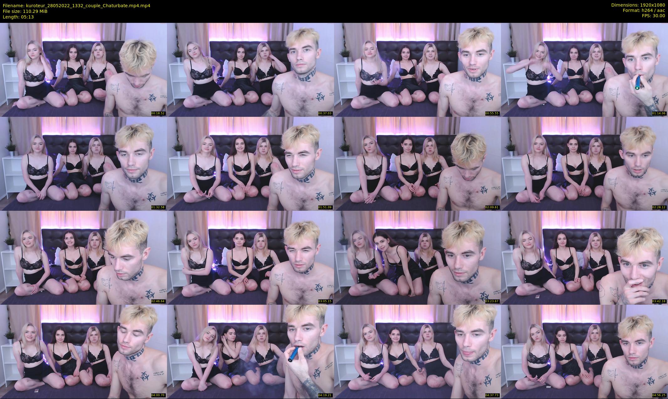 kuroteur — 6 minute Chaturbate couple cam show recording, 1080p, May 28, 2022