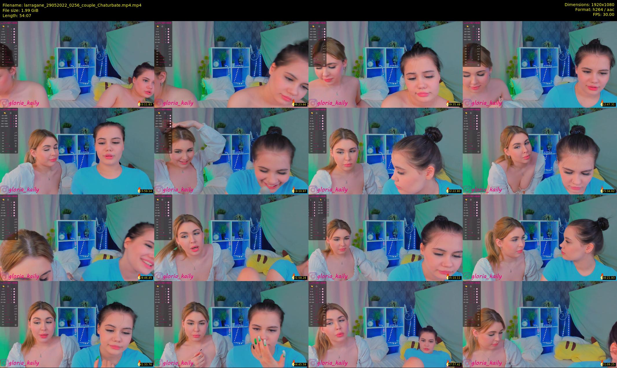larragane — 55 minute Chaturbate couple cam show recording, 1080p, May 29, 2022