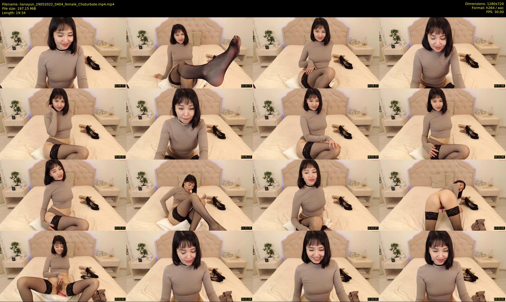 lianayun — 20 minute Chaturbate female cam show recording, 720p, May 29, 2022