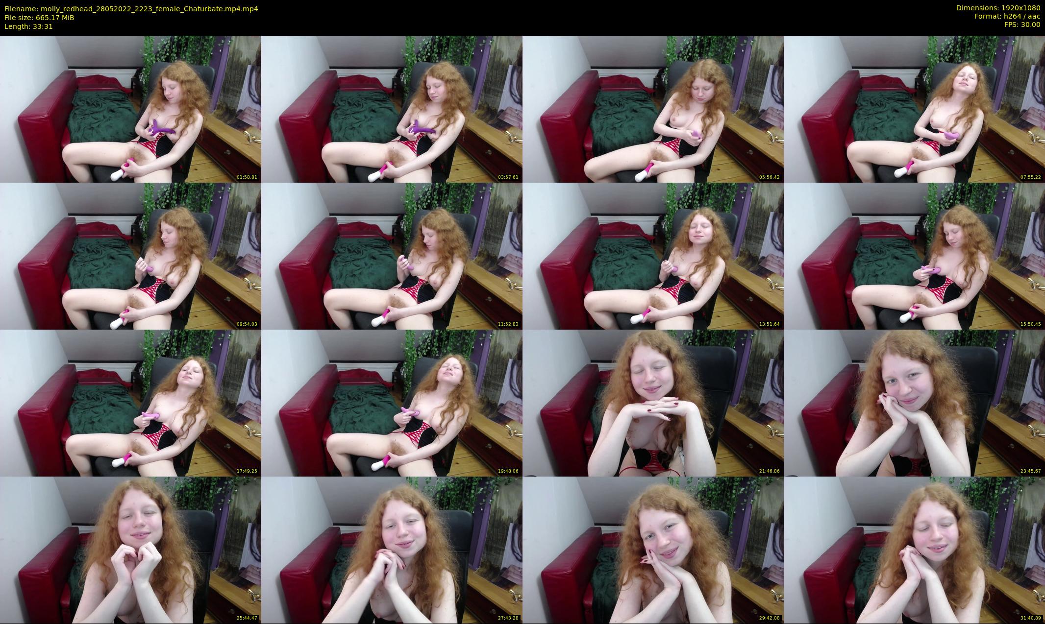 molly_redhead — 34 minute Chaturbate female cam show recording, 1080p, May 28, 2022