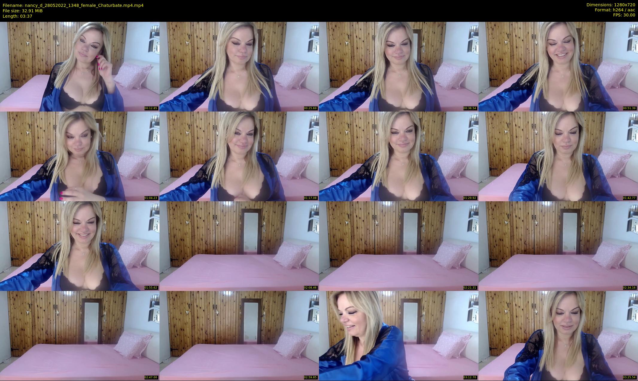 nancy_d — 4 minute Chaturbate female cam show recording, 720p, May 28, 2022