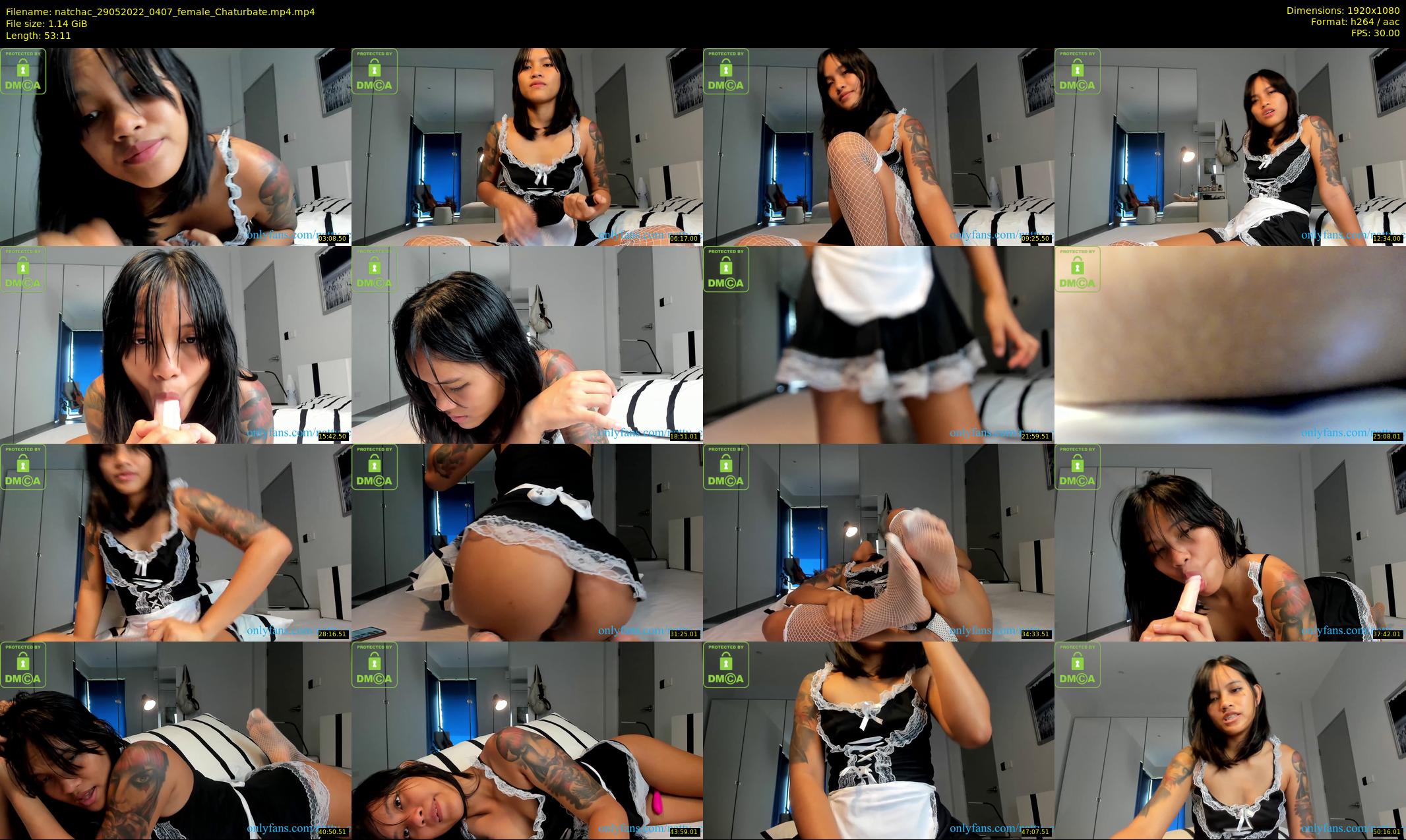 natchac — 54 minute Chaturbate female cam show recording, 1080p, May 29, 2022