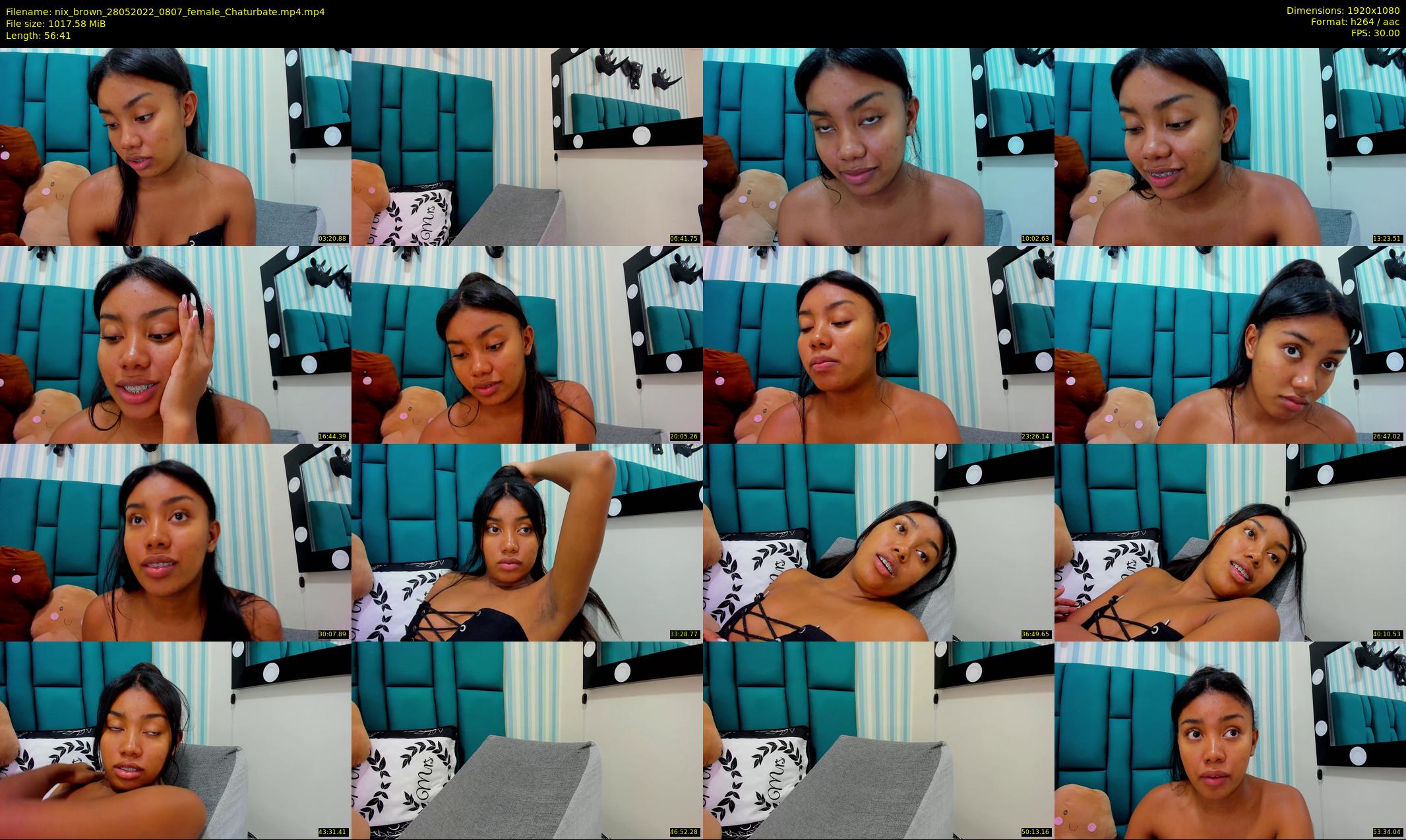 nix_brown — 57 minute Chaturbate female cam show recording, 1080p, May 28, 2022