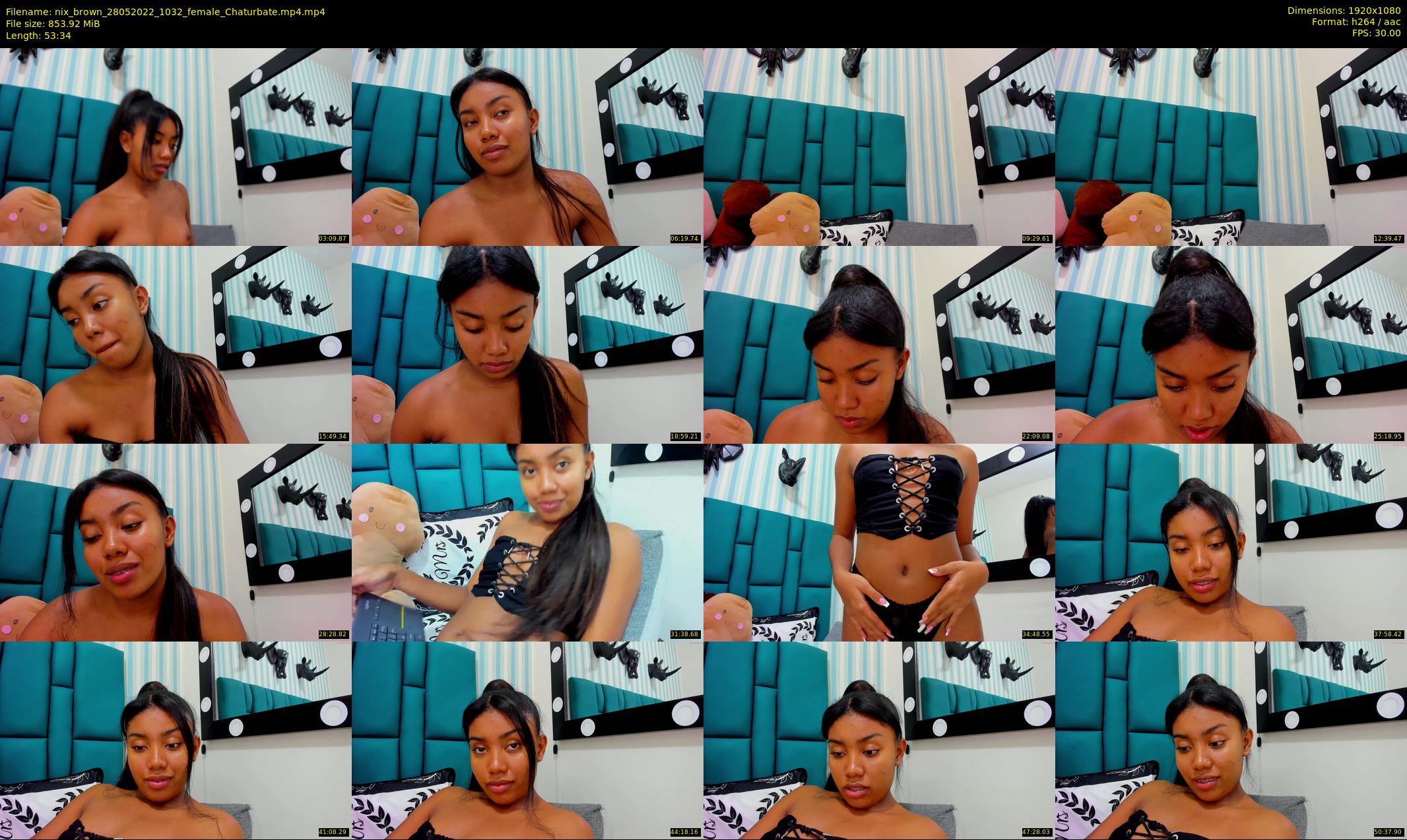 nix_brown — 54 minute Chaturbate female cam show recording, 1080p, May 28, 2022