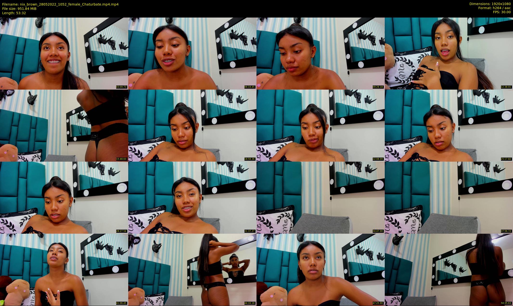 nix_brown — 54 minute Chaturbate female cam show recording, 1080p, May 28, 2022