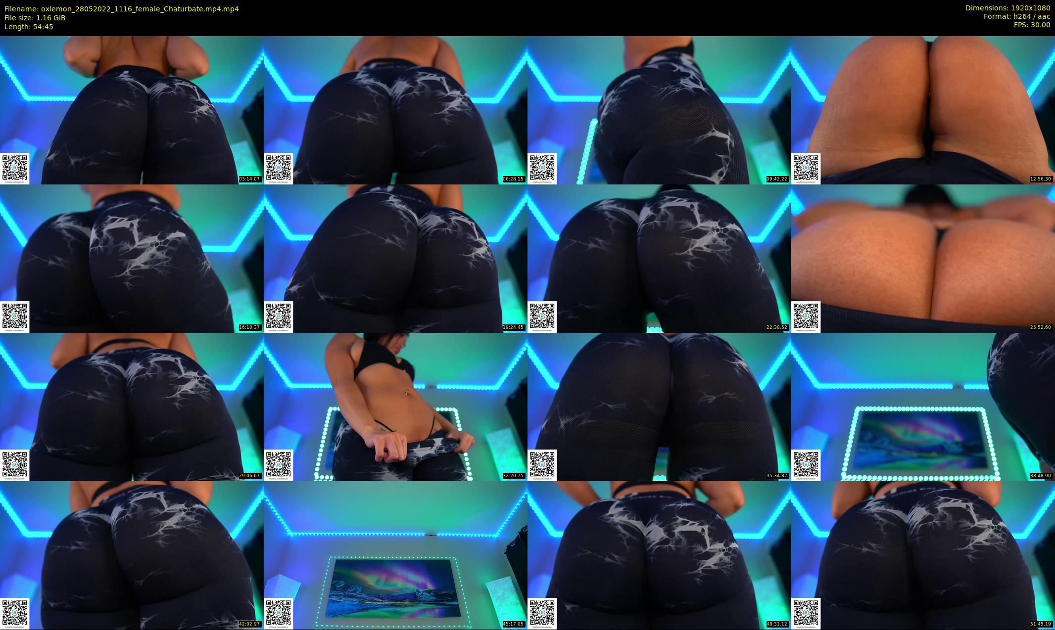 oxlemon — 55 minute Chaturbate female cam show recording, 1080p, May 28, 2022