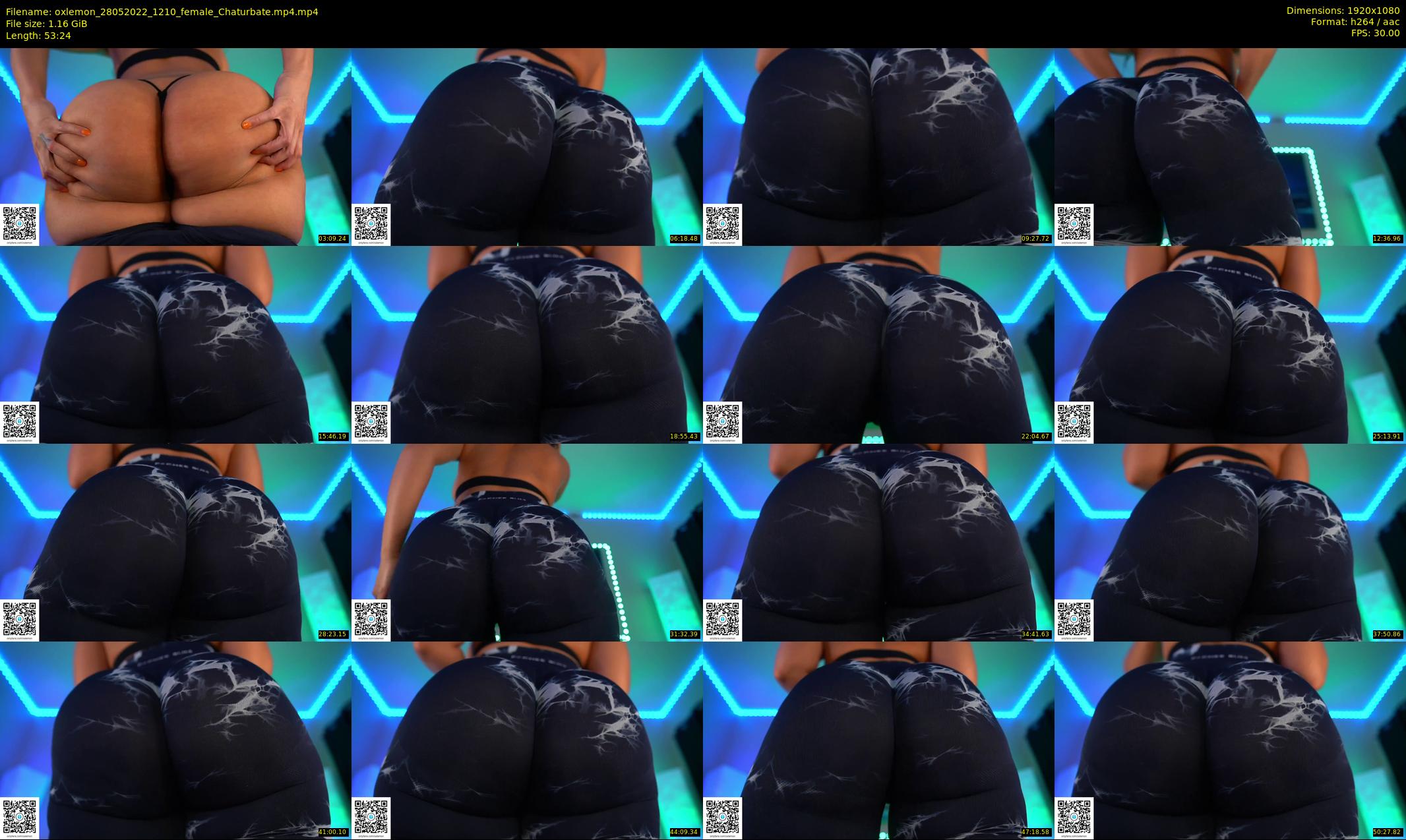 oxlemon — 54 minute Chaturbate female cam show recording, 1080p, May 28, 2022