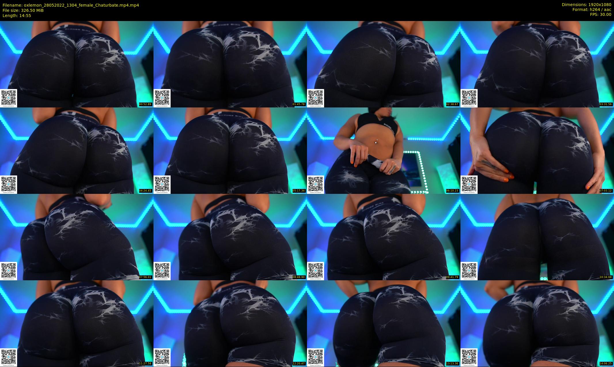 oxlemon — 15 minute Chaturbate female cam show recording, 1080p, May 28, 2022