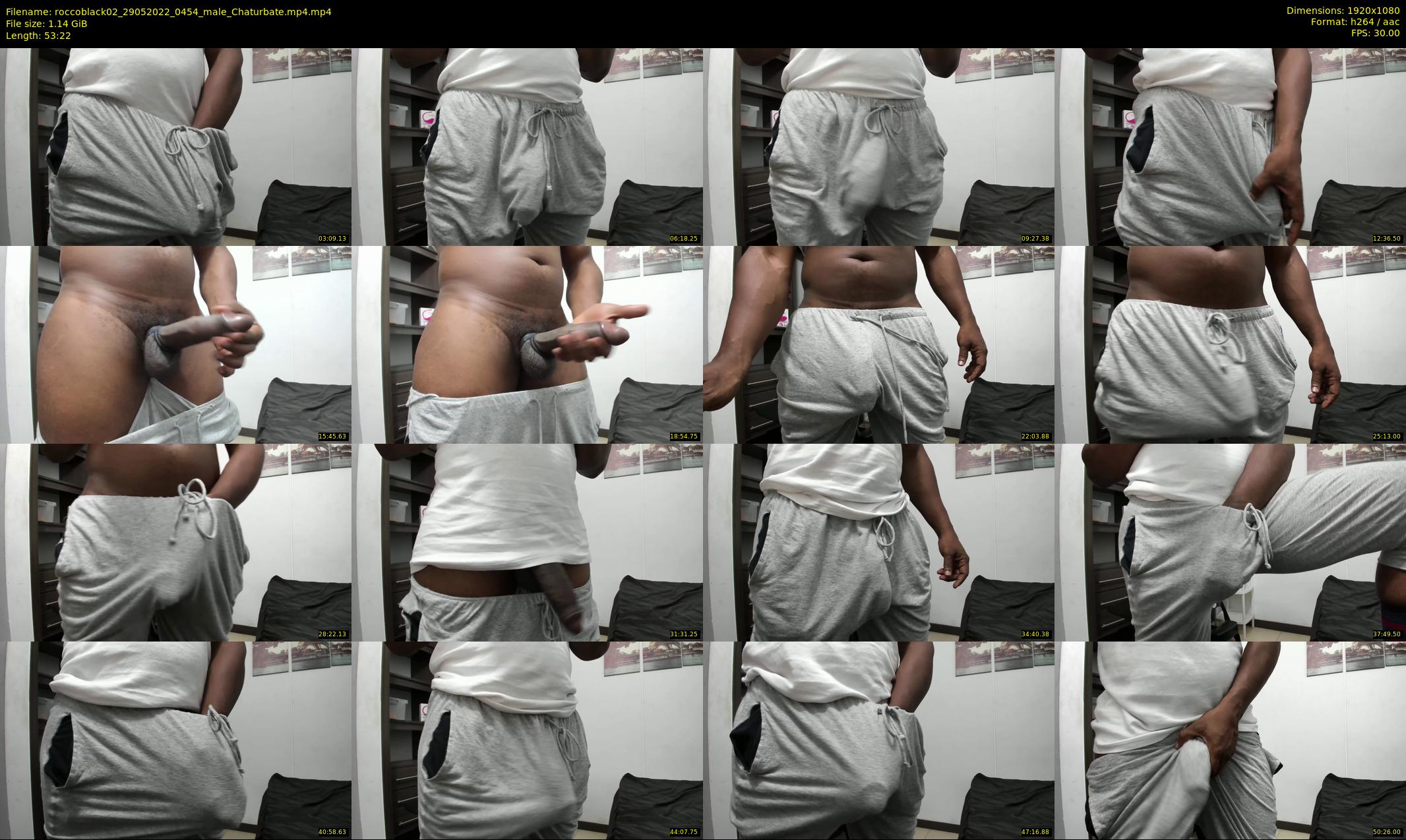 roccoblack02 — 54 minute Chaturbate male cam show recording, 1080p, May 29, 2022