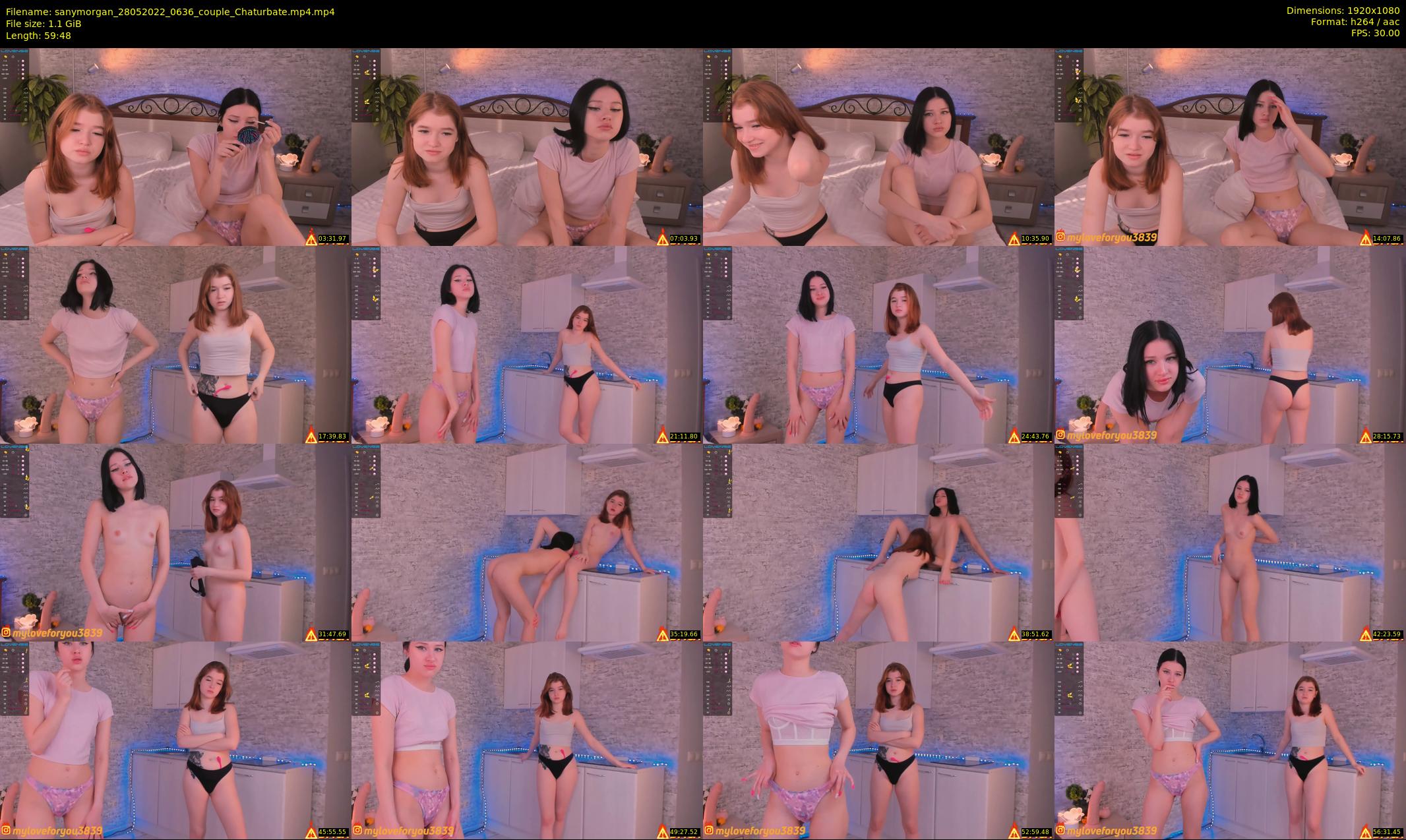 sanymorgan — 60 minute Chaturbate couple cam show recording, 1080p, May 28, 2022