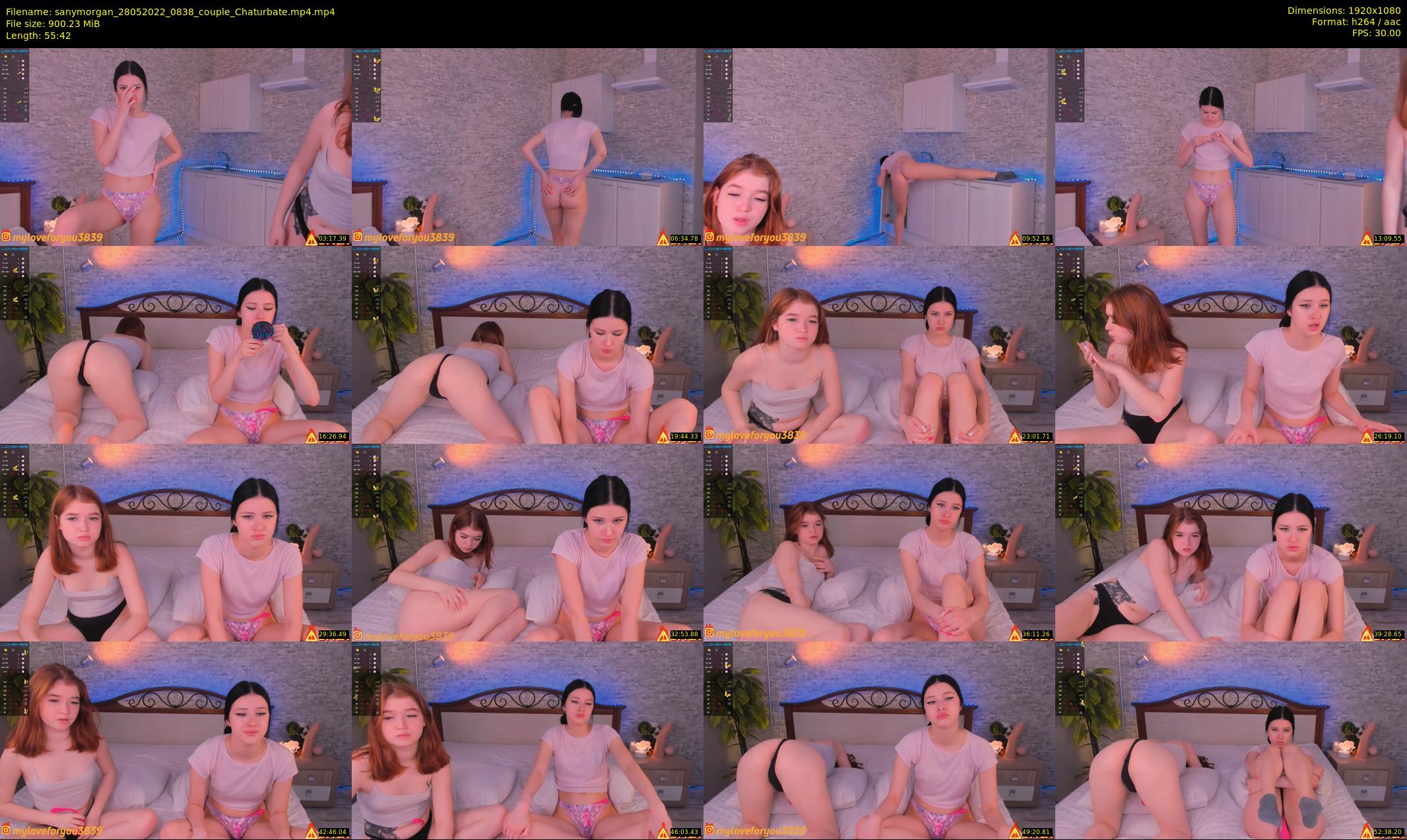sanymorgan — 56 minute Chaturbate couple cam show recording, 1080p, May 28, 2022