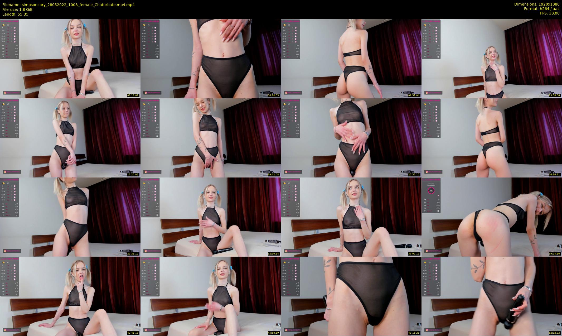 simpsoncory — 56 minute Chaturbate female cam show recording, 1080p, May 28, 2022