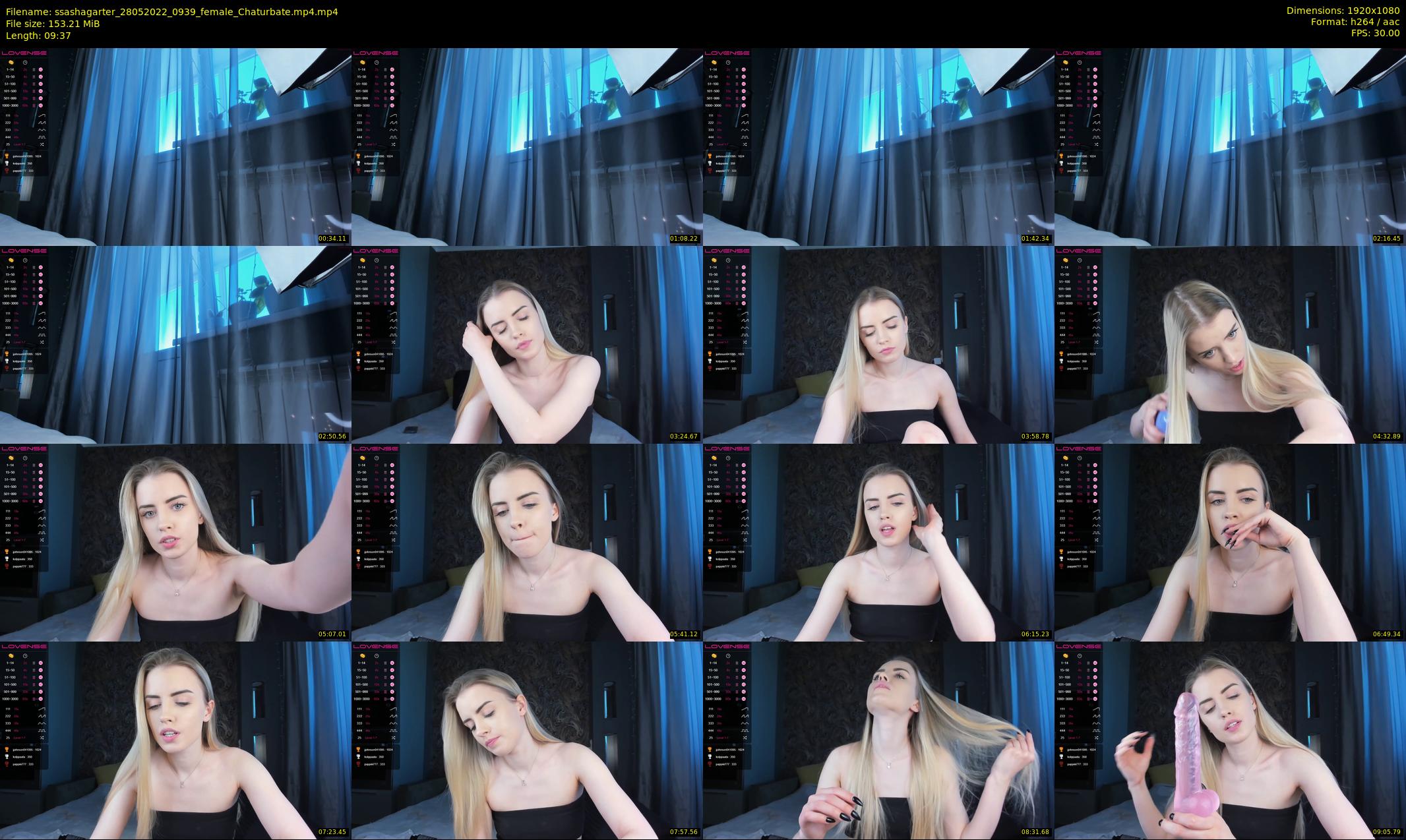 ssashagarter — 10 minute Chaturbate female cam show recording, 1080p, May 28, 2022