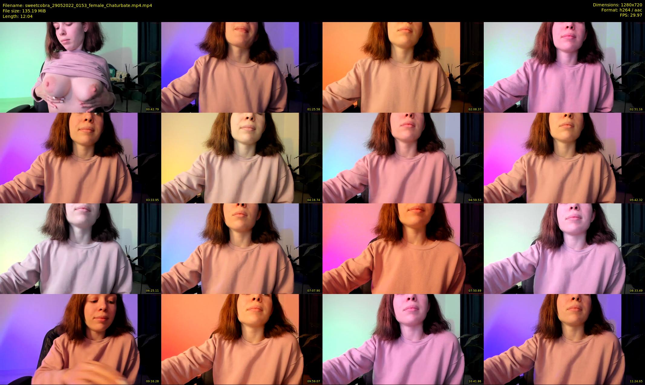 sweetcobra — 13 minute Chaturbate female cam show recording, 720p, May 29, 2022