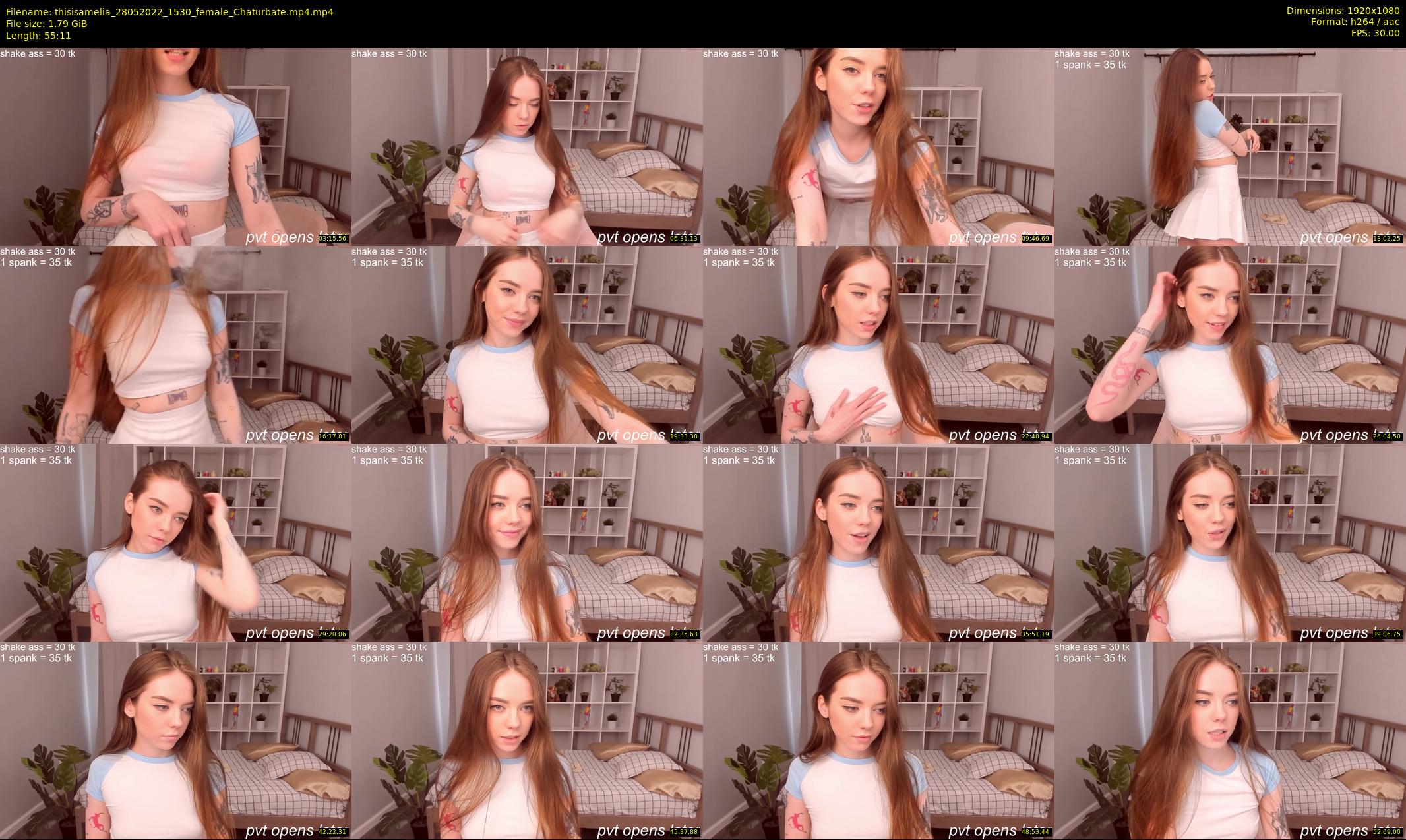 thisisamelia — 56 minute Chaturbate female cam show recording, 1080p, May 28, 2022