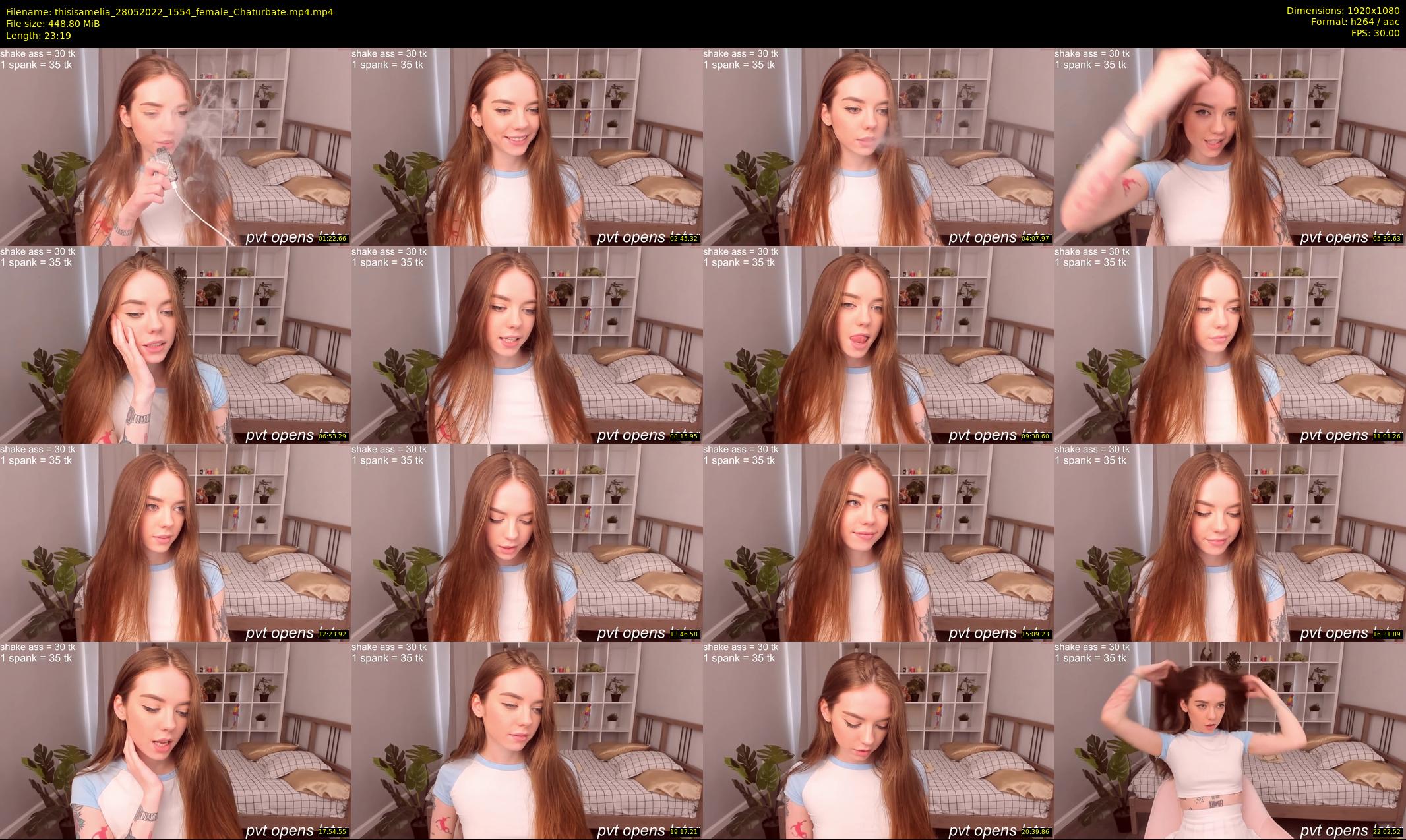 thisisamelia — 24 minute Chaturbate female cam show recording, 1080p, May 28, 2022