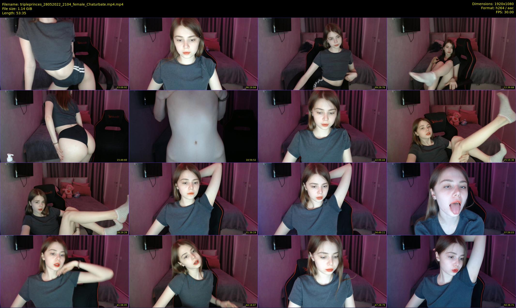 tripleprinces — 54 minute Chaturbate female cam show recording, 1080p, May 28, 2022