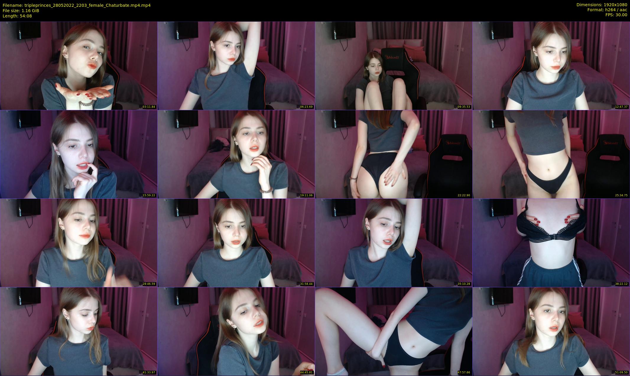 tripleprinces — 55 minute Chaturbate female cam show recording, 1080p, May 28, 2022