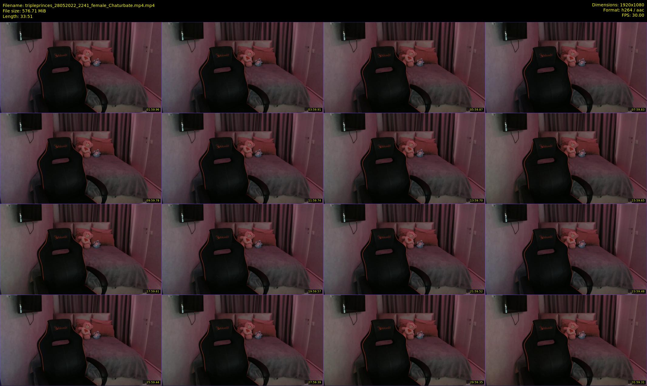 tripleprinces — 34 minute Chaturbate female cam show recording, 1080p, May 28, 2022