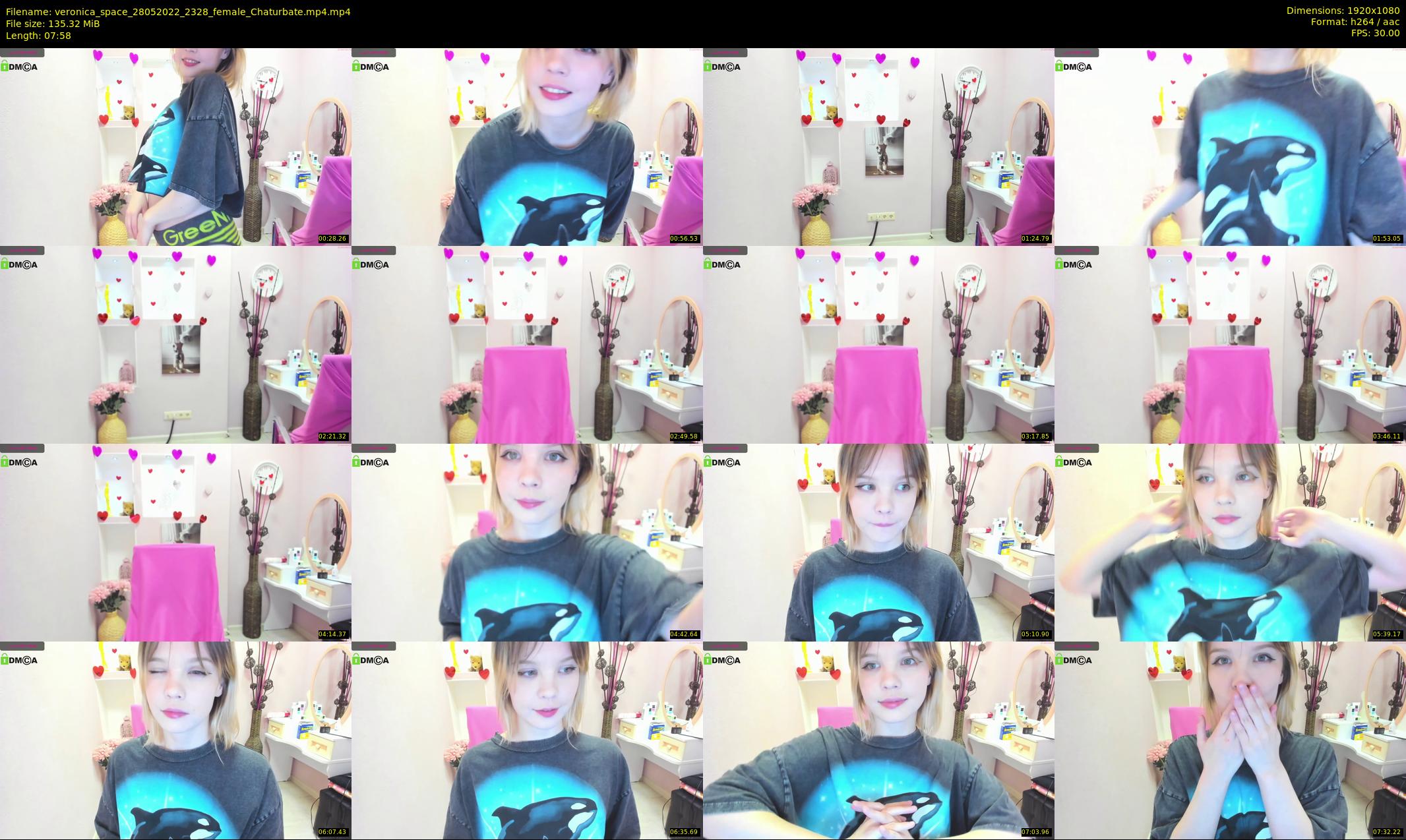 veronica_space — 8 minute Chaturbate female cam show recording, 1080p, May 28, 2022