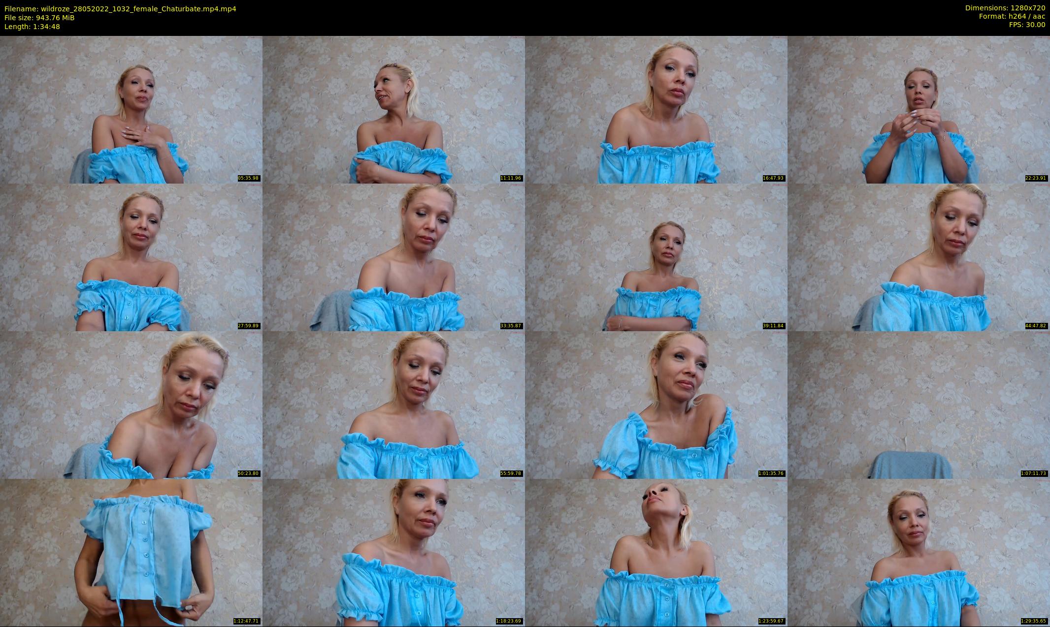 wildroze — 95 minute Chaturbate female cam show recording, 720p, May 28, 2022