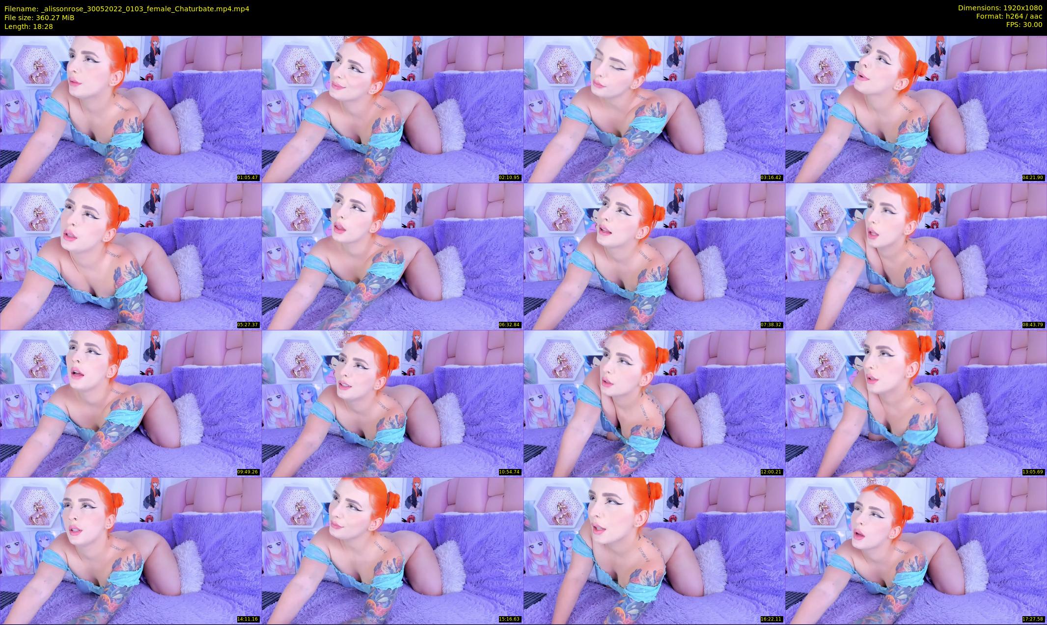 _alissonrose — 19 minute Chaturbate female cam show recording, 1080p, May 30, 2022