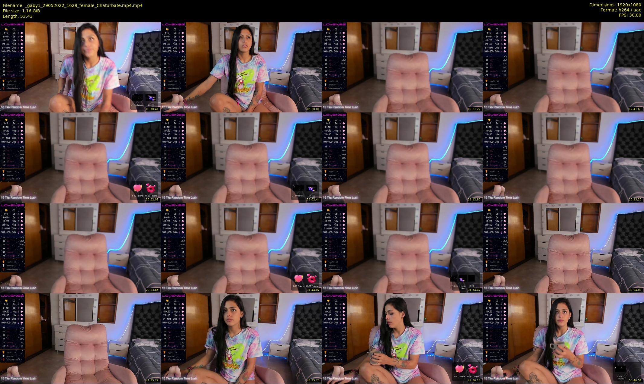 _gaby1 — 54 minute Chaturbate female cam show recording, 1080p, May 29, 2022
