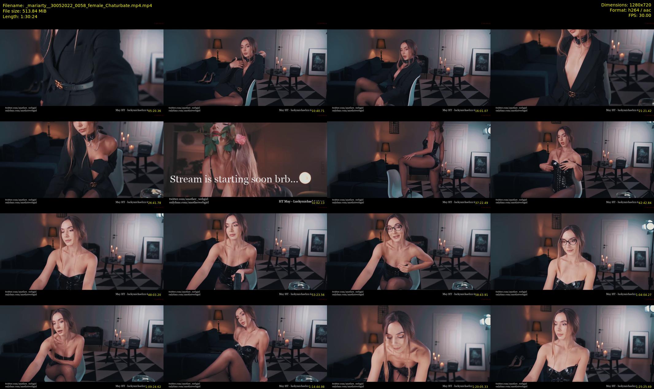 _mariarty_ — 91 minute Chaturbate female cam show recording, 720p, May 30, 2022