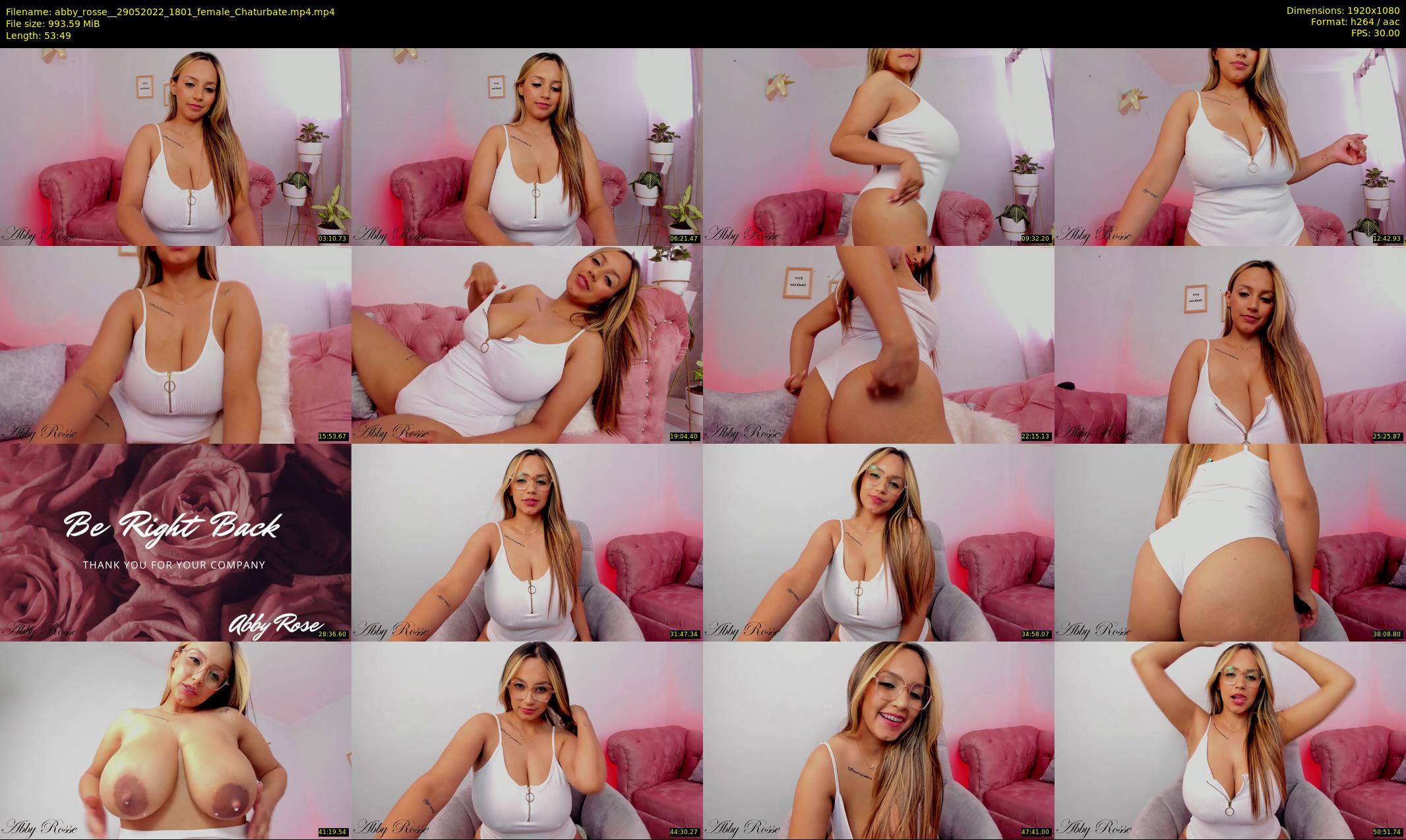 abby_rosse_ — 54 minute Chaturbate female cam show recording, 1080p, May 29, 2022