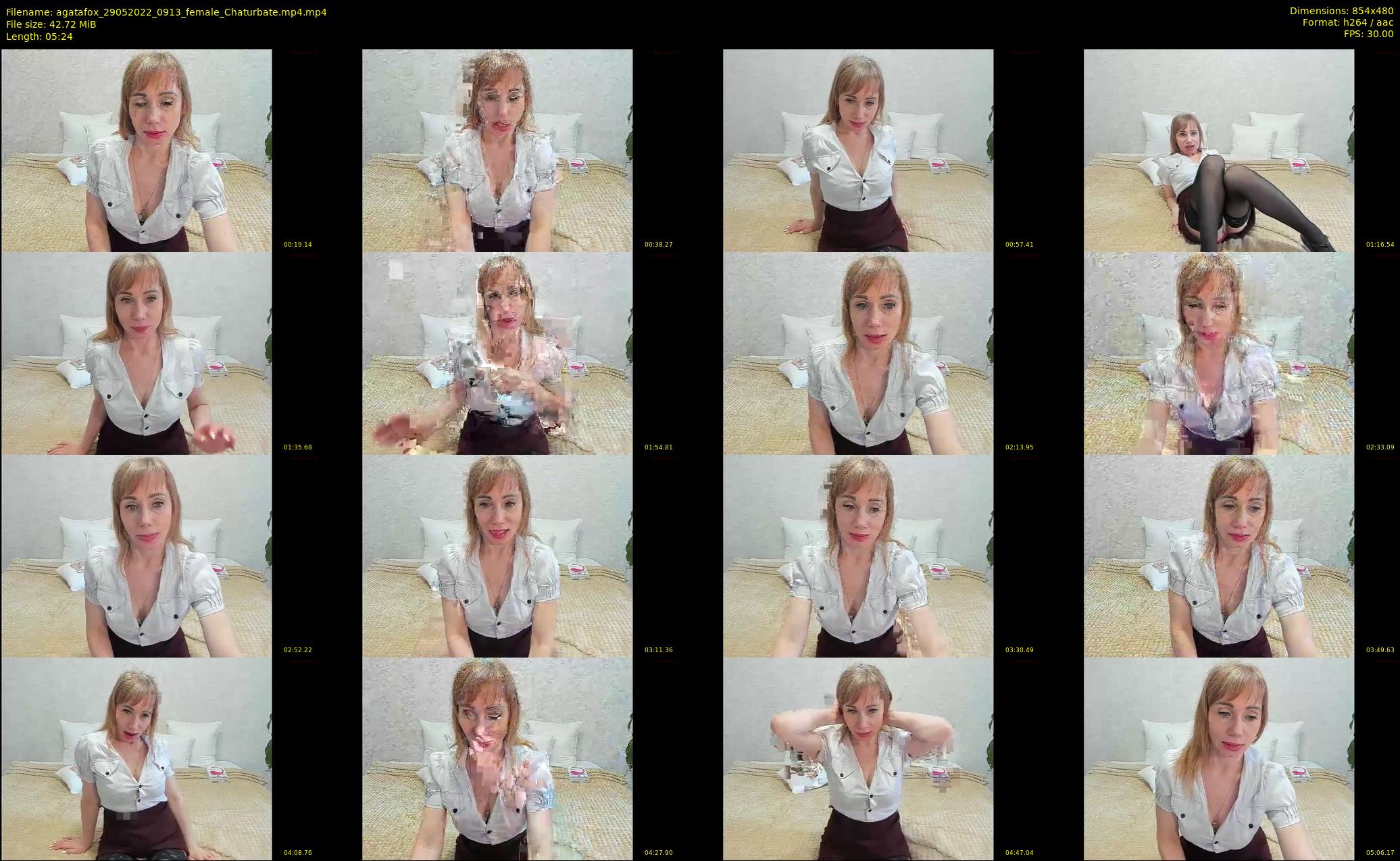 agatafox — 6 minute Chaturbate female cam show recording, 480p, May 29, 2022