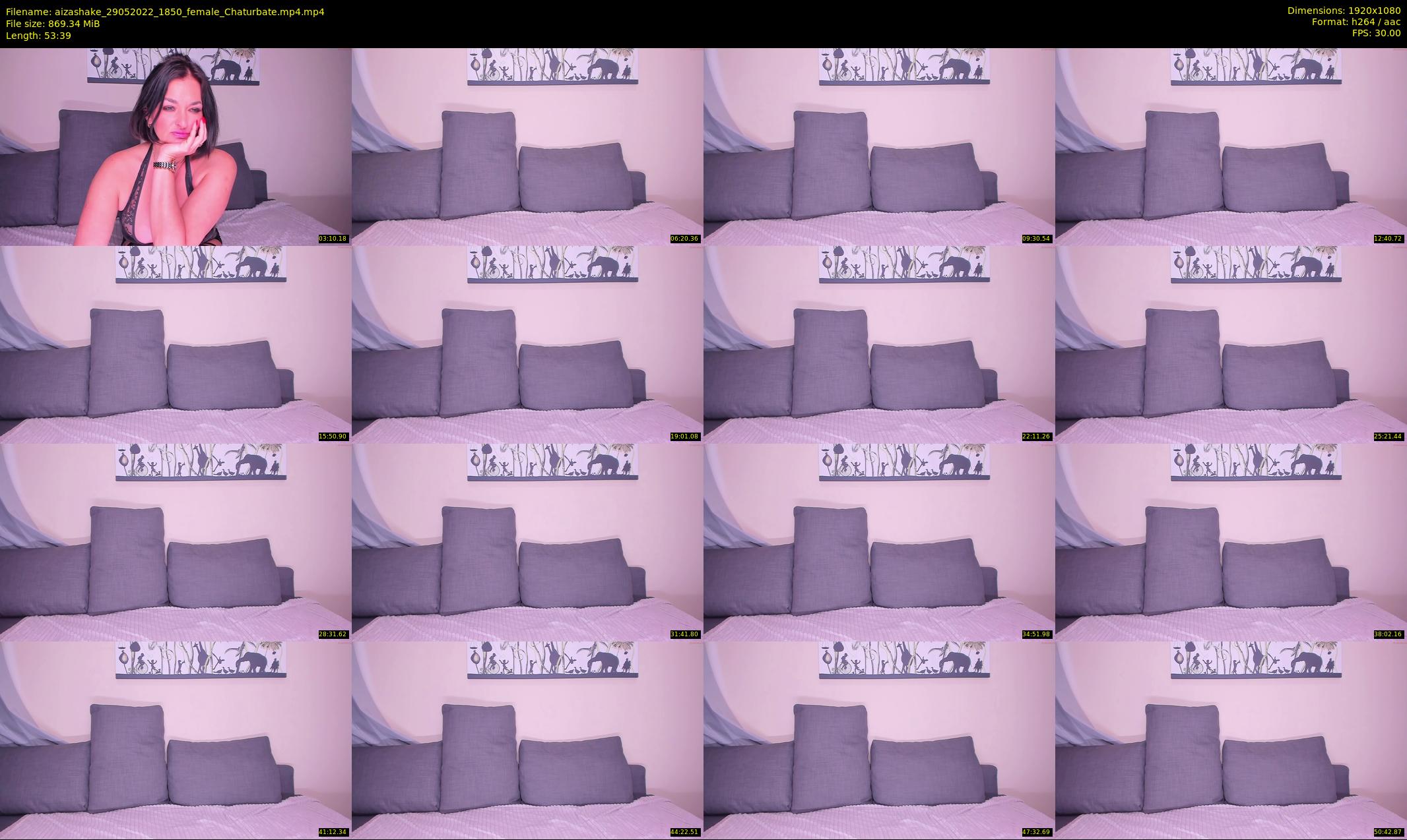 aizashake — 54 minute Chaturbate female cam show recording, 1080p, May 29, 2022