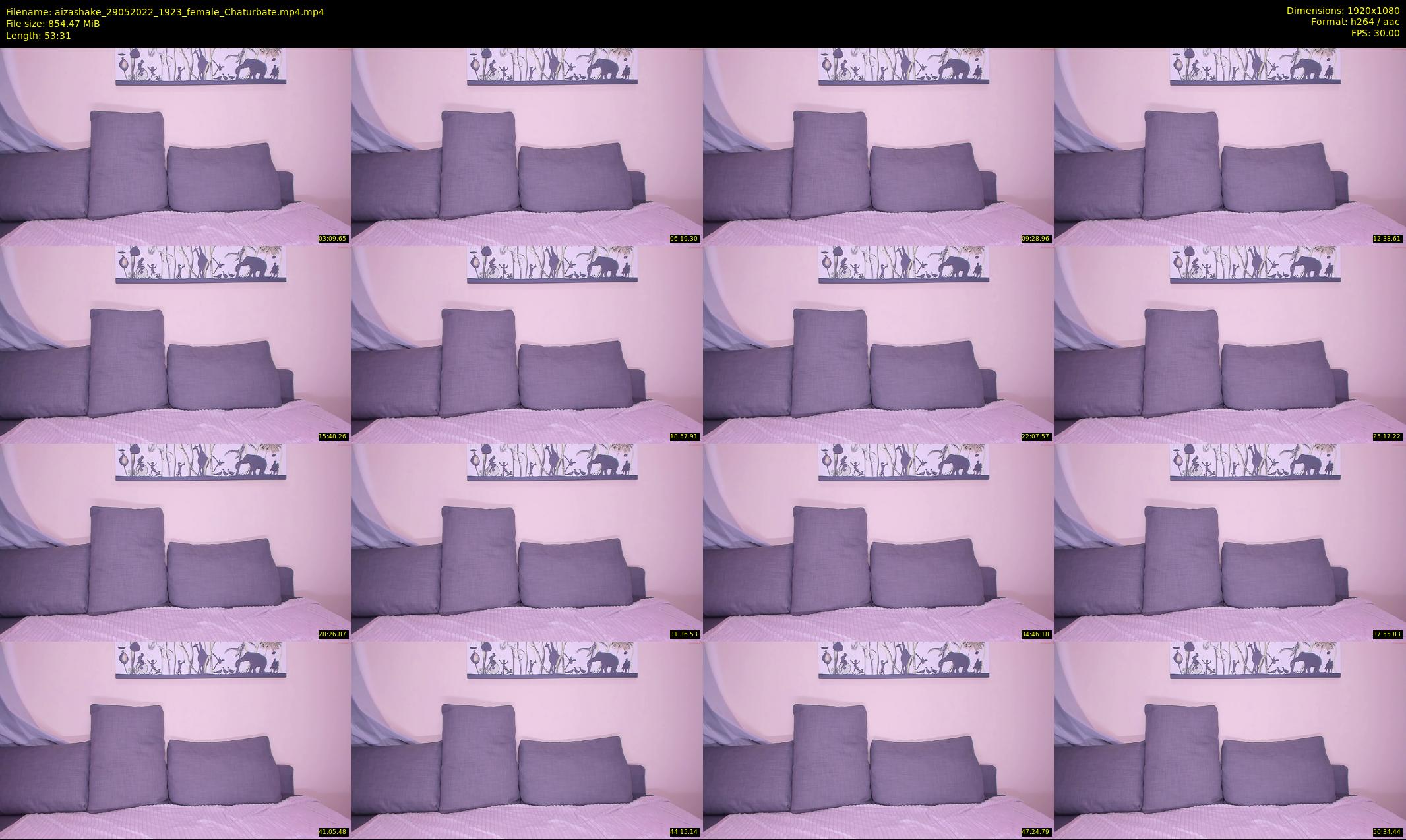 aizashake — 54 minute Chaturbate female cam show recording, 1080p, May 29, 2022