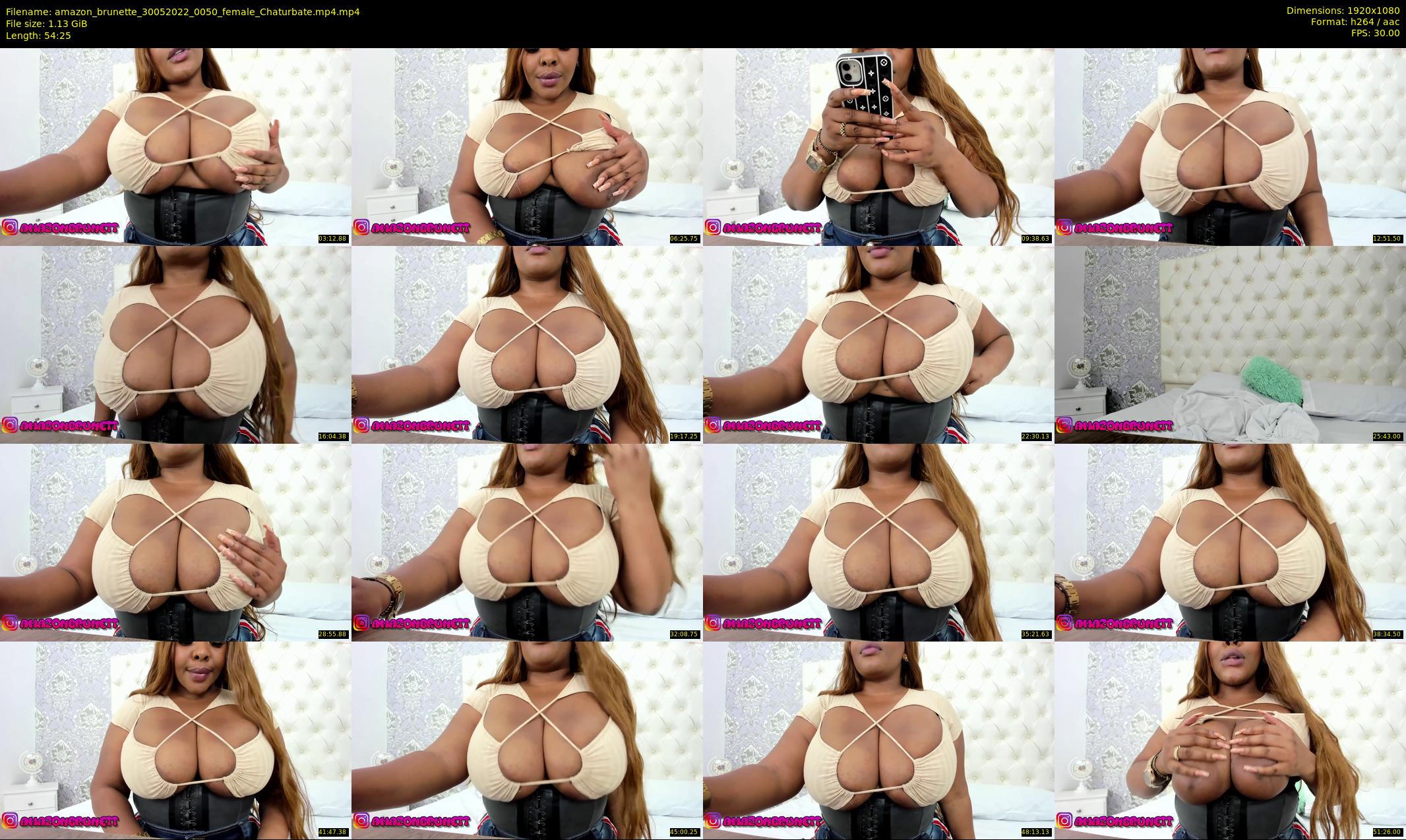 amazon_brunette — 55 minute Chaturbate female cam show recording, 1080p, May 30, 2022