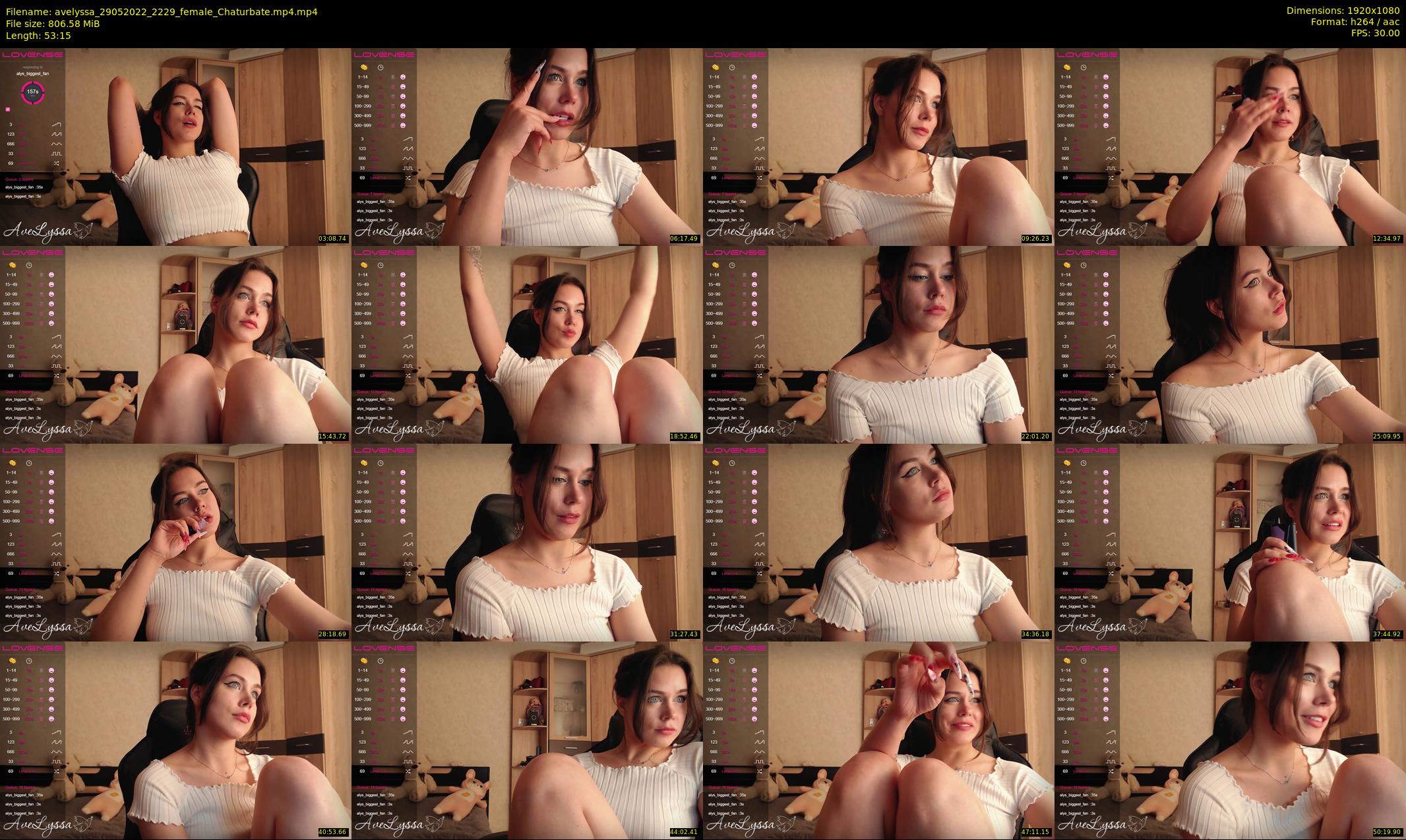 avelyssa — 54 minute Chaturbate female cam show recording, 1080p, May 29, 2022